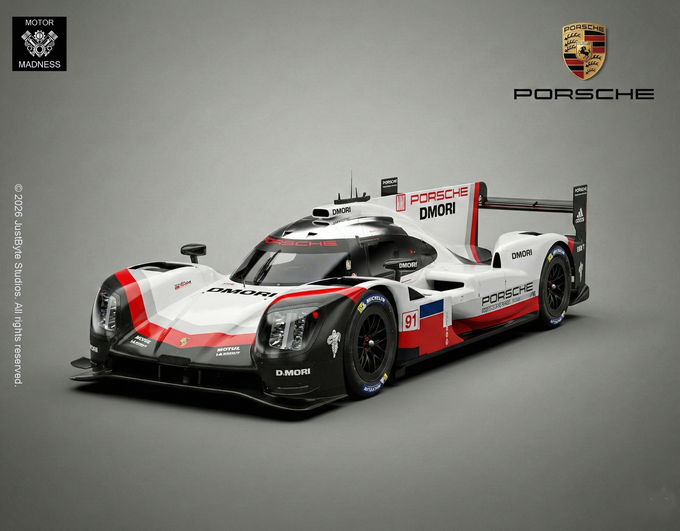 Porsche 919 Hybrid LMP1 STL 3D Print Model