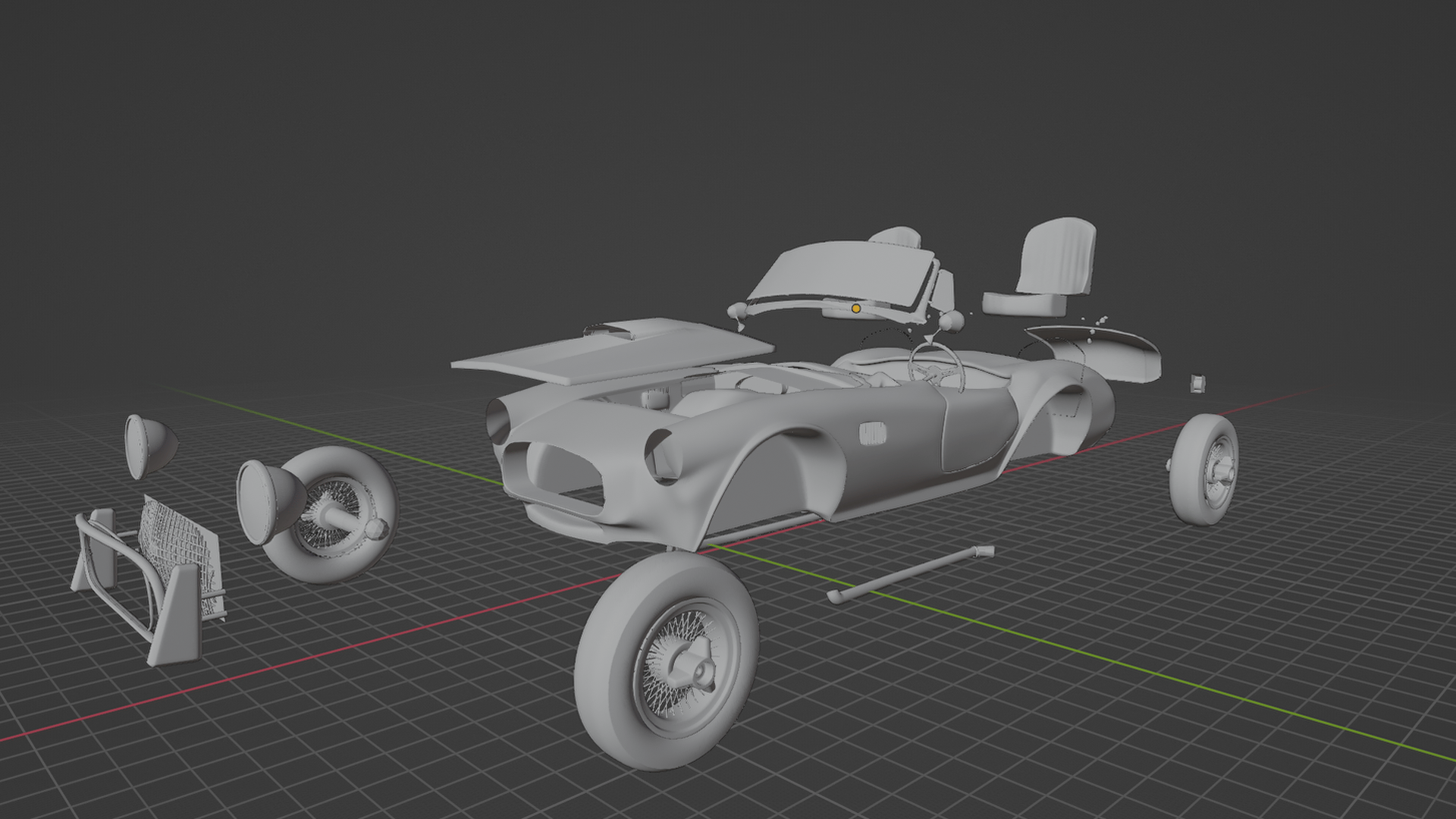 Shelby Cobra 427 1965 STL 3D Print Model