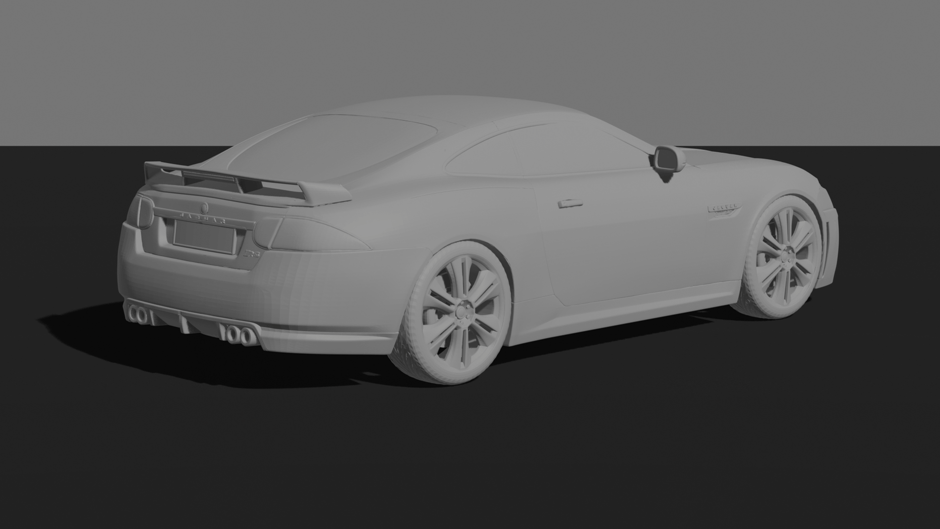 Jaguar XKR-S STL 3D Print Model