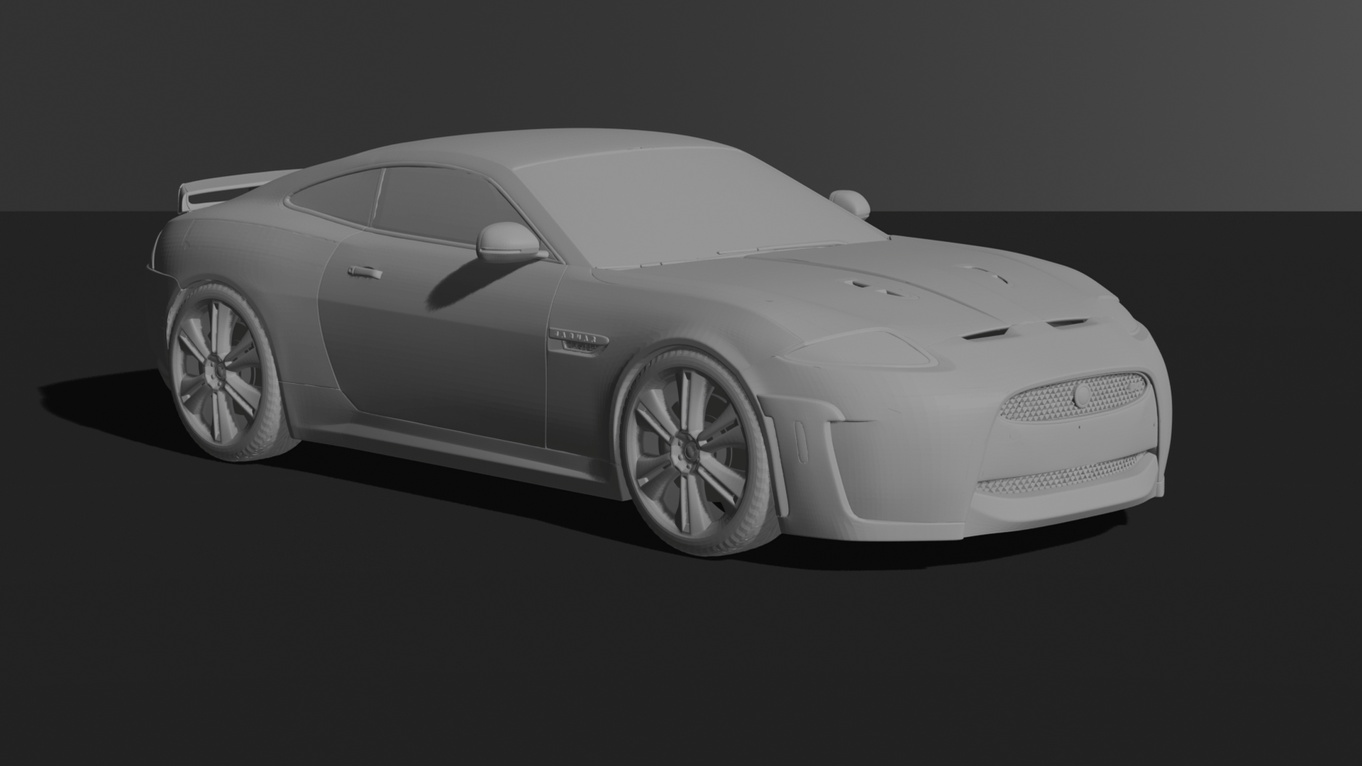 Jaguar XKR-S STL 3D Print Model