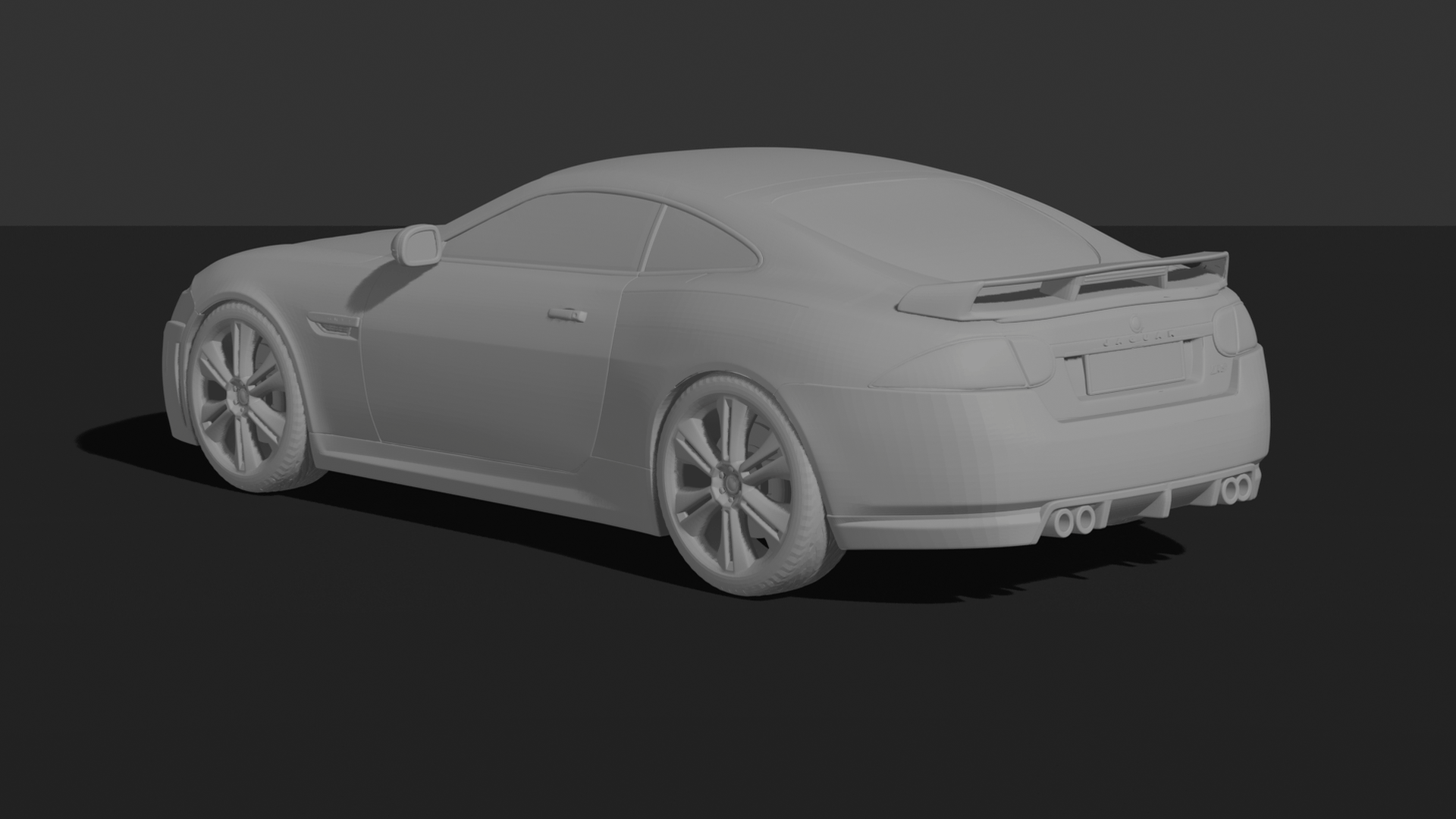 Jaguar XKR-S STL 3D Print Model