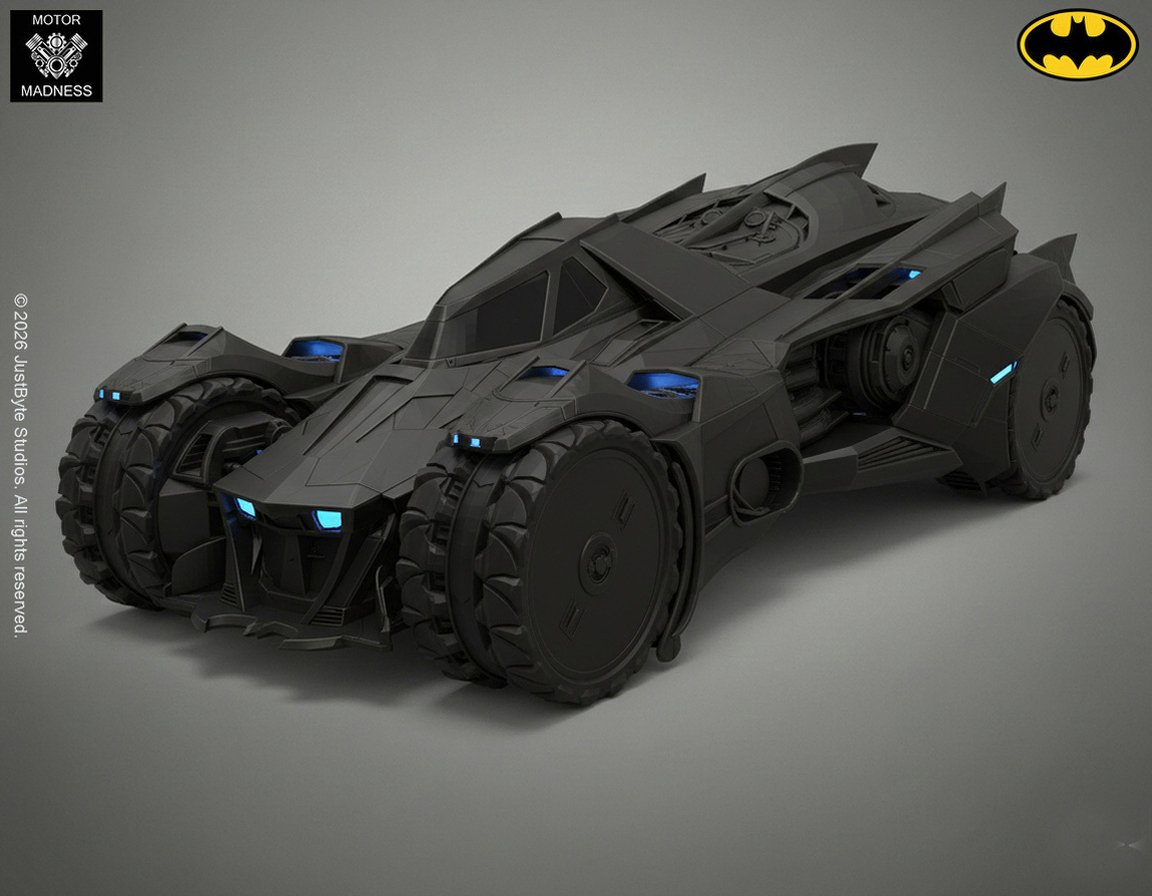 Batmobile Arkham Knight STL 3D Print Model