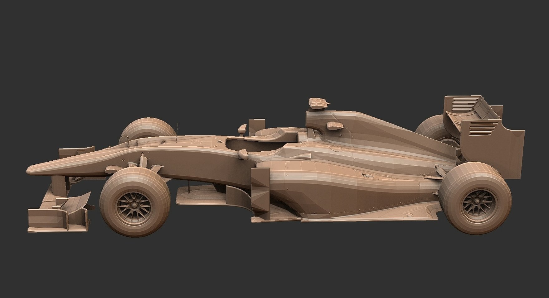 Virgin Racing F1 Car STL 3D Print Model