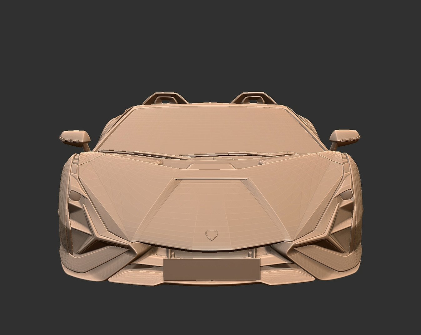 Lamborghini Sian Roadster STL 3D Print Model