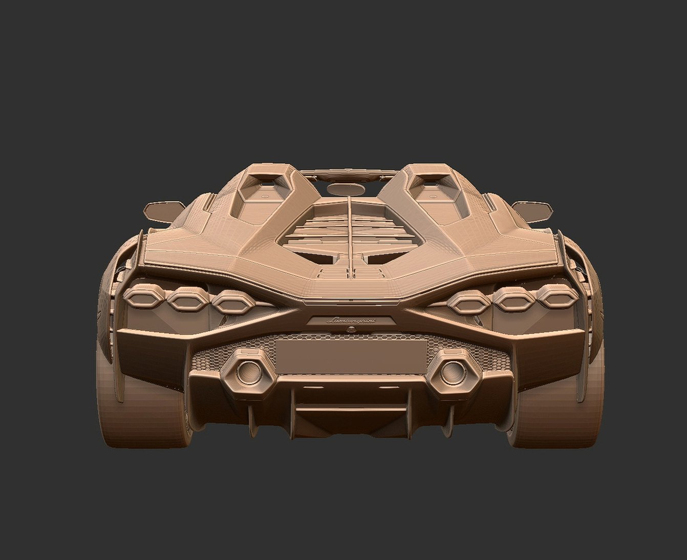 Lamborghini Sian Roadster STL 3D Print Model