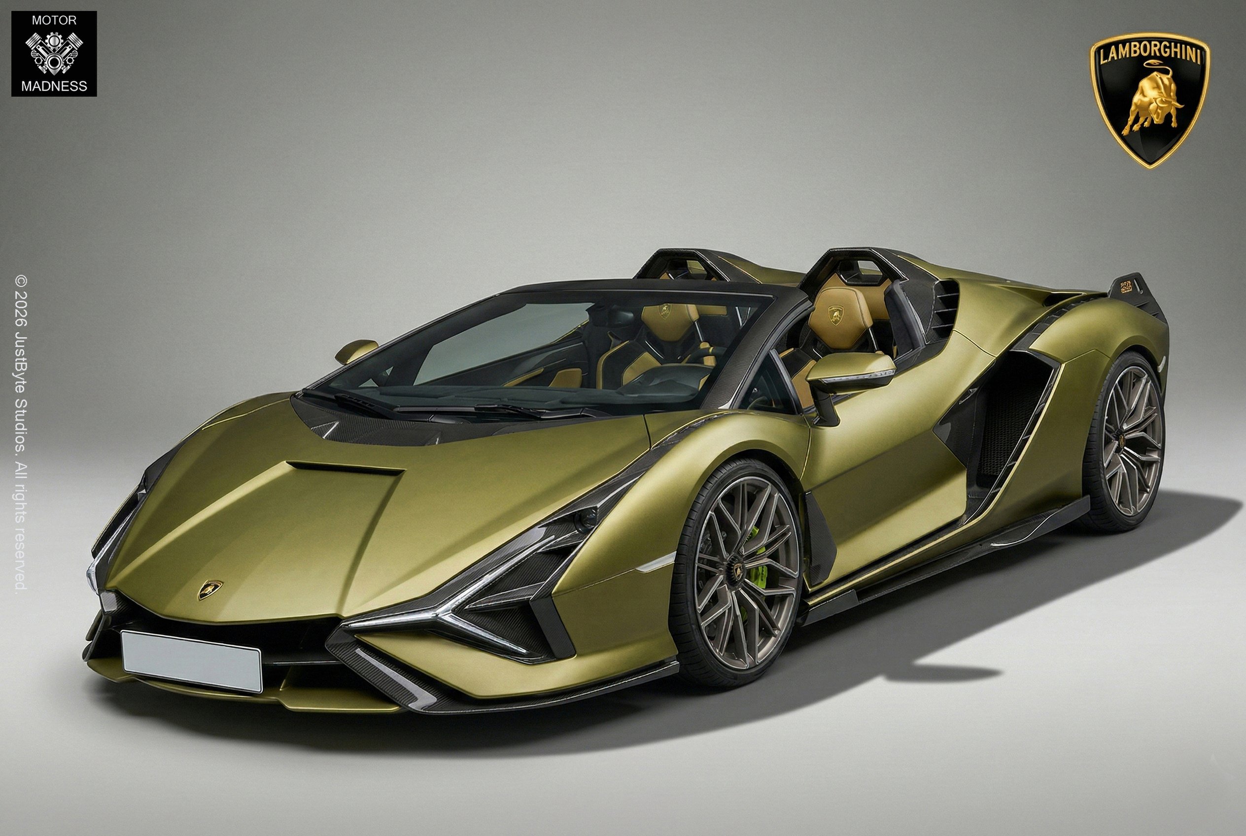 Lamborghini Sian Roadster STL 3D Print Model