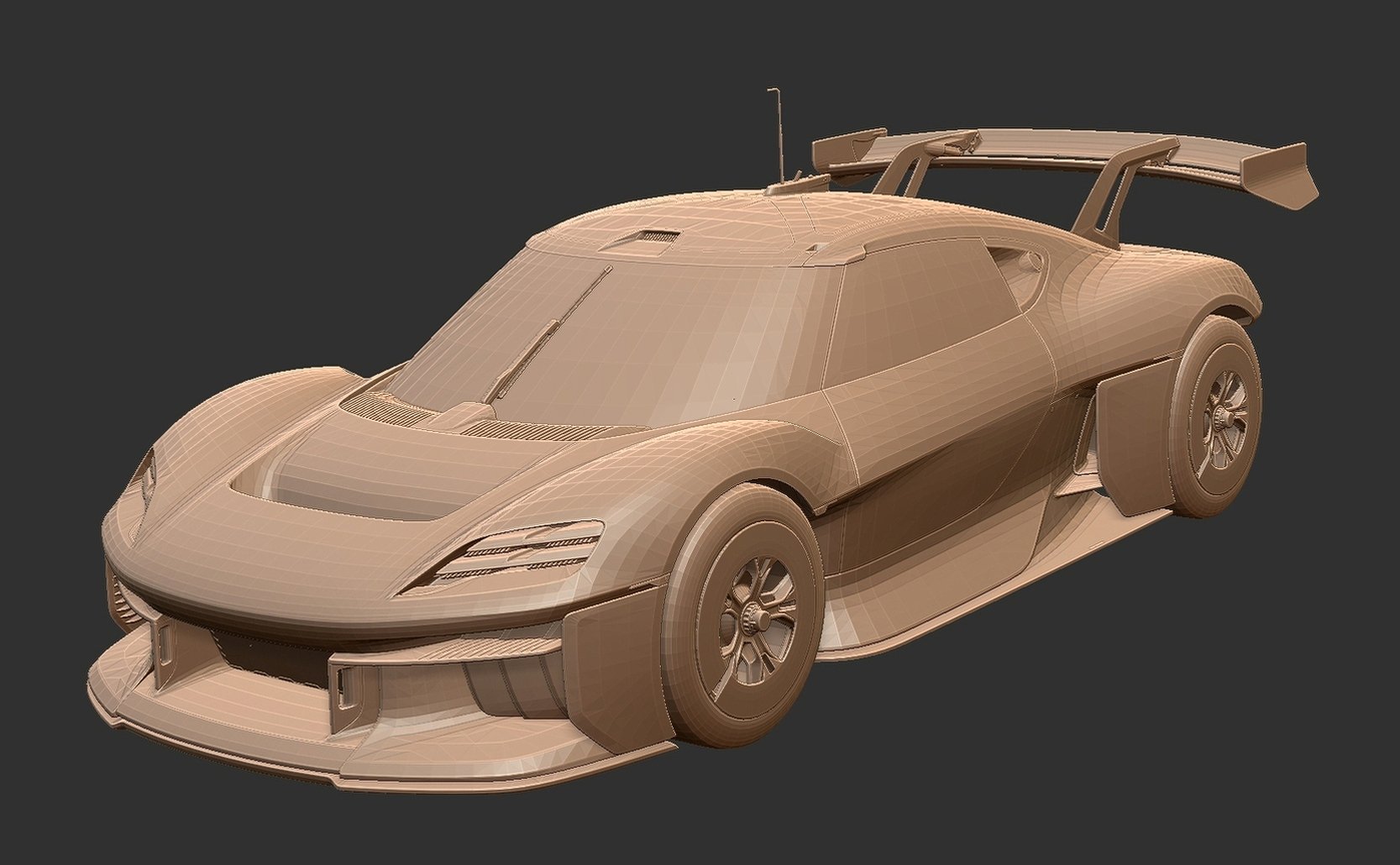 Porsche Mission R STL 3D Print Model