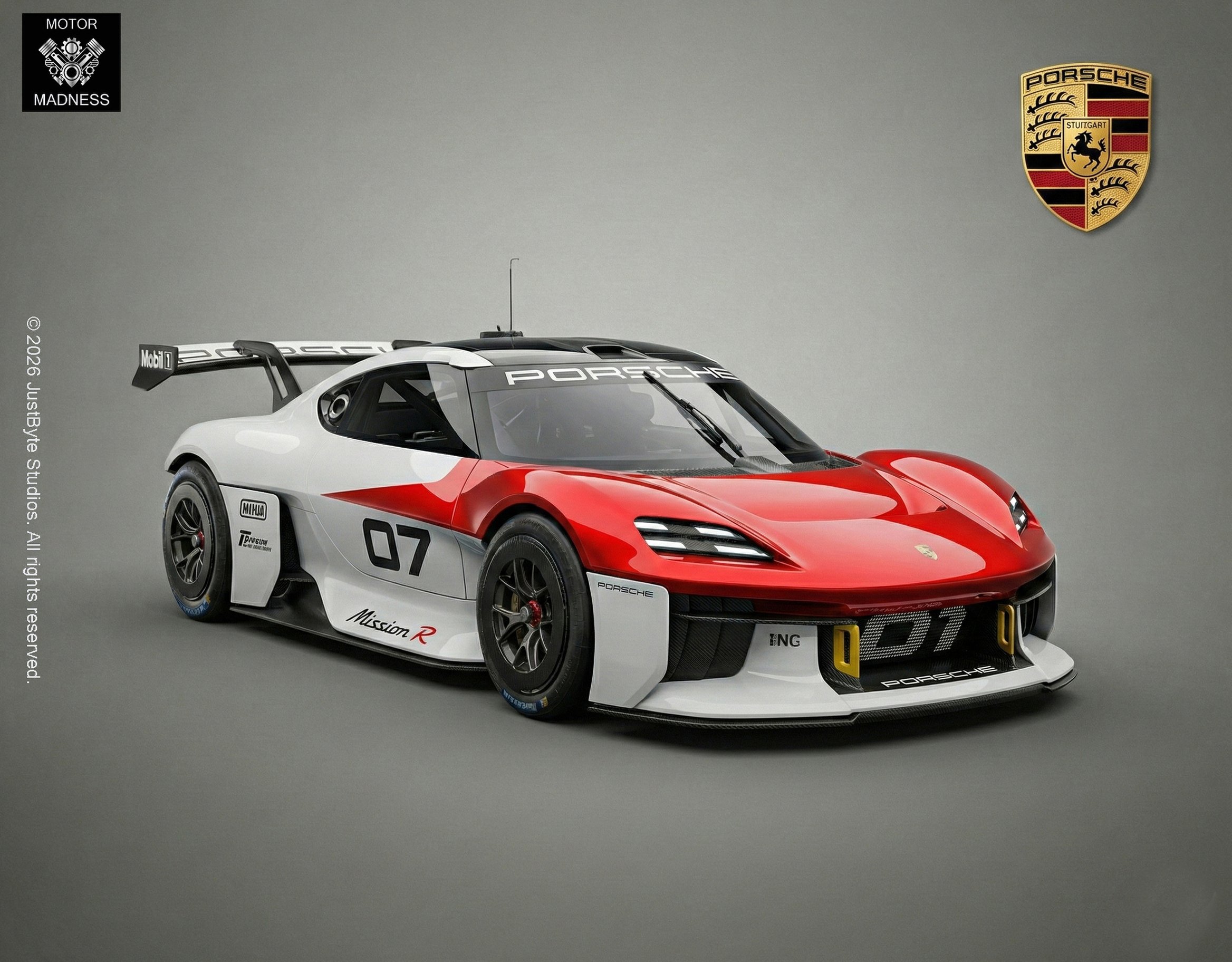 Porsche Mission R STL 3D Print Model