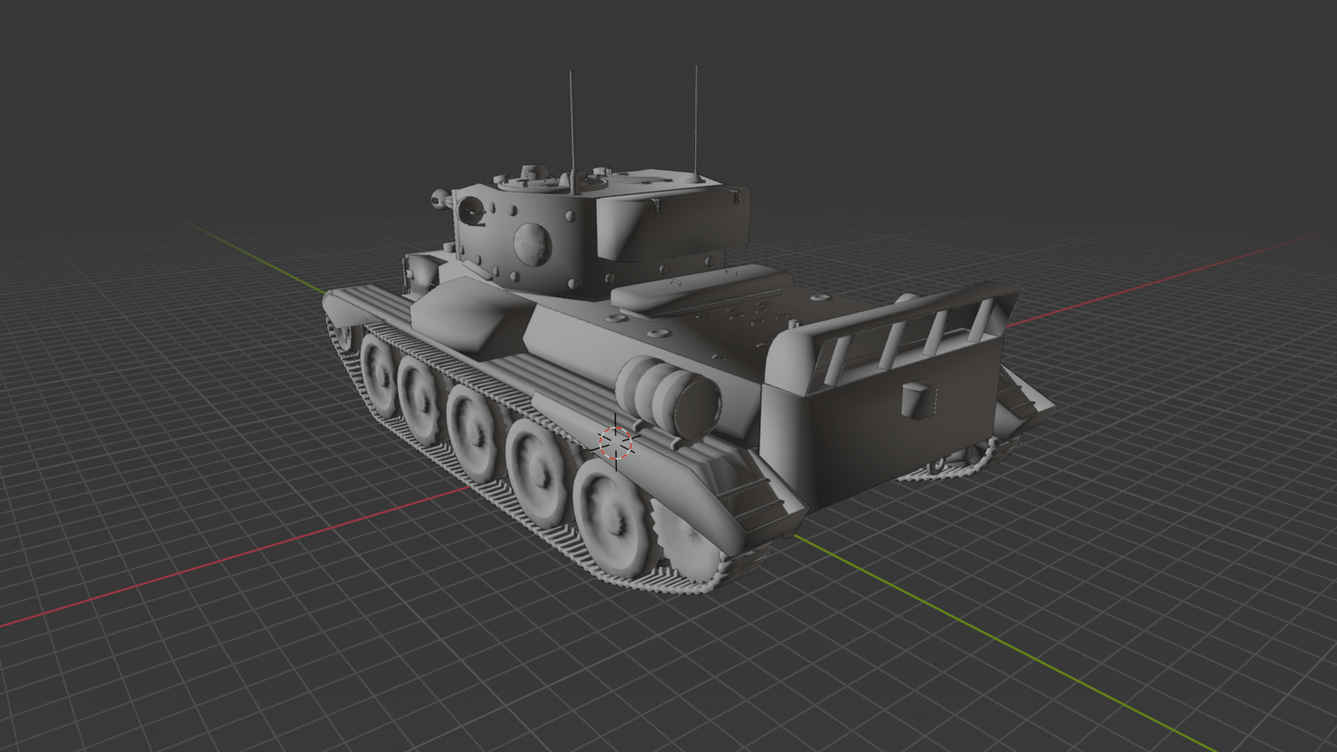 Cromwell Mk. IV Cruiser Tank STL 3D Print Model