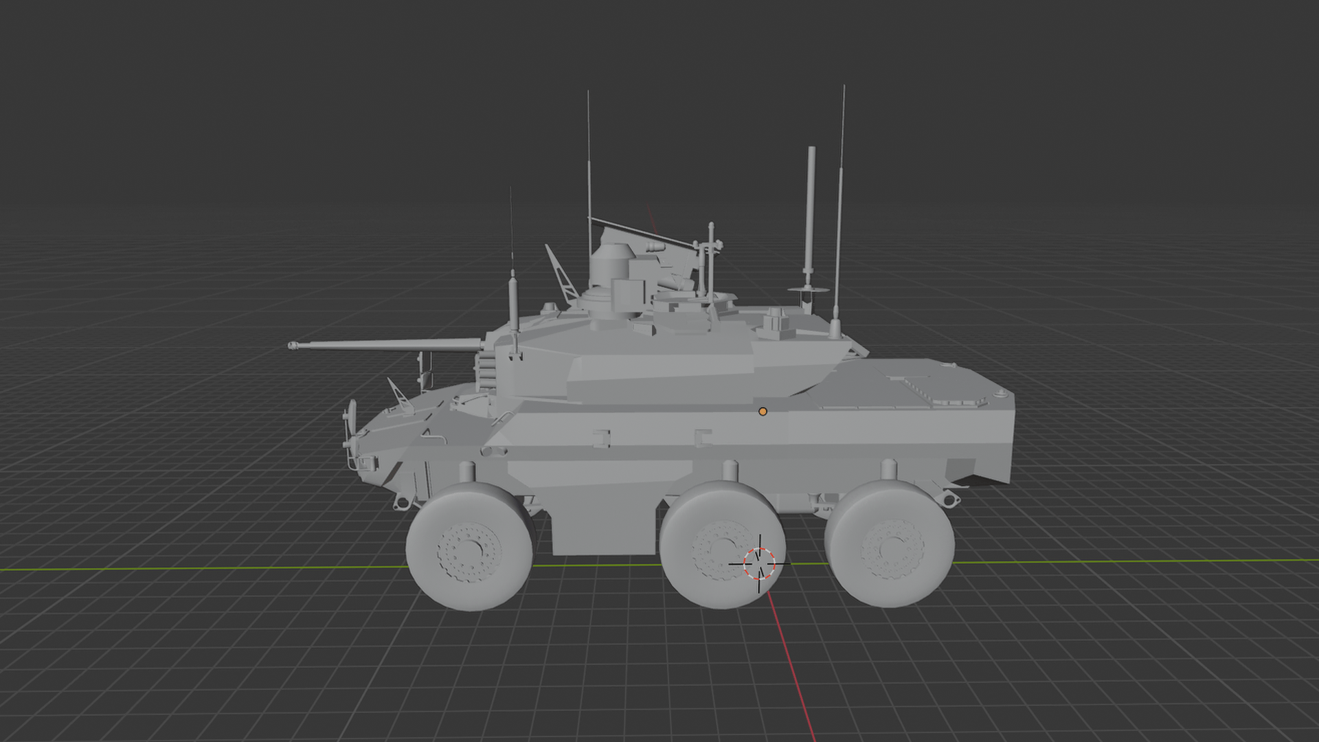 Nexter EBRC Jaguar Armored Vehicle STL 3D Print Model