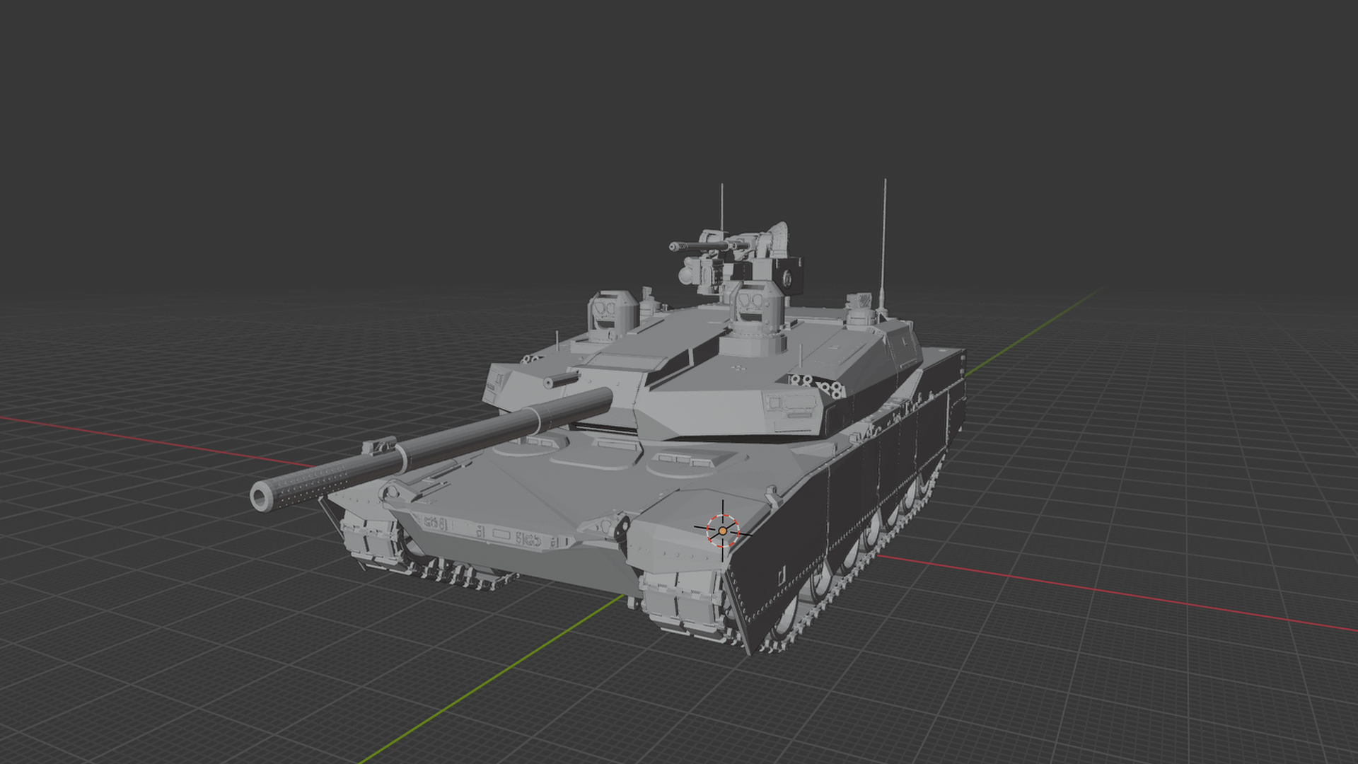 AbramsX Main Battle Tank STL 3D Print Model