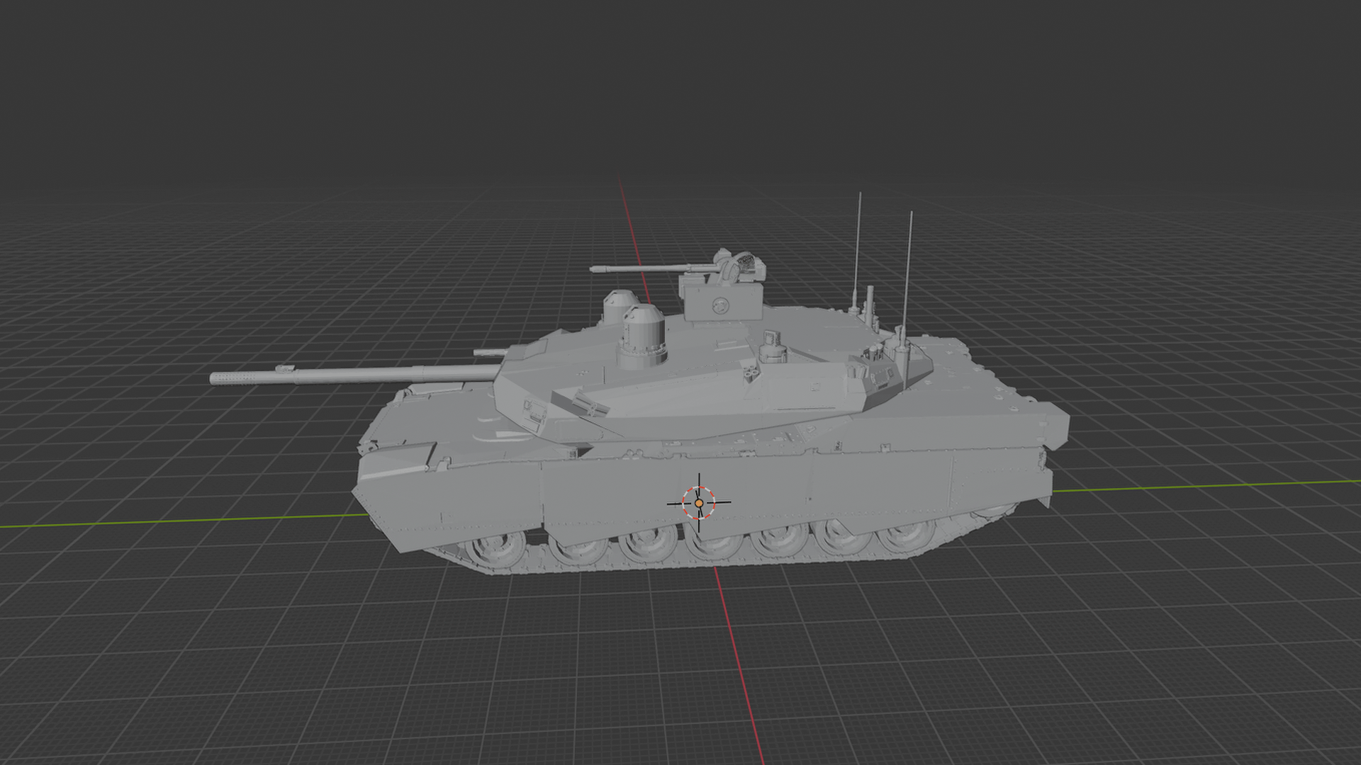 AbramsX Main Battle Tank STL 3D Print Model