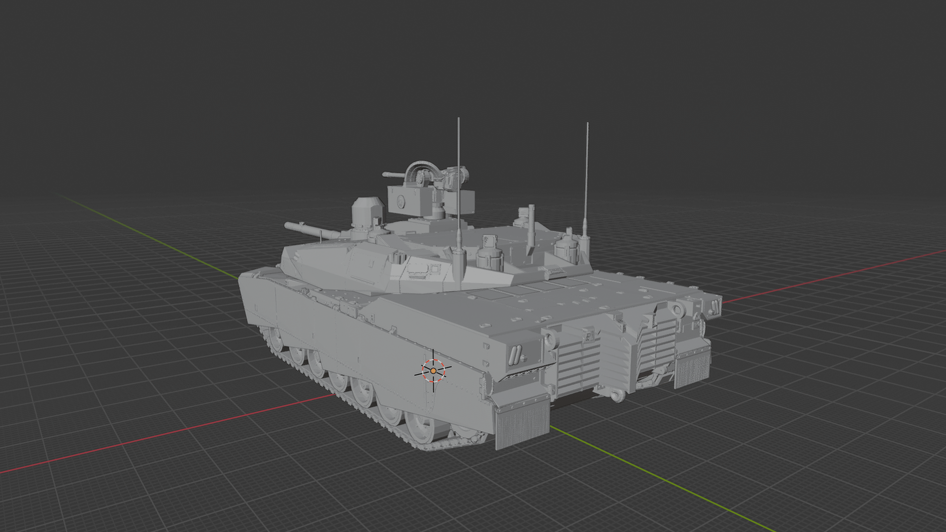 AbramsX Main Battle Tank STL 3D Print Model