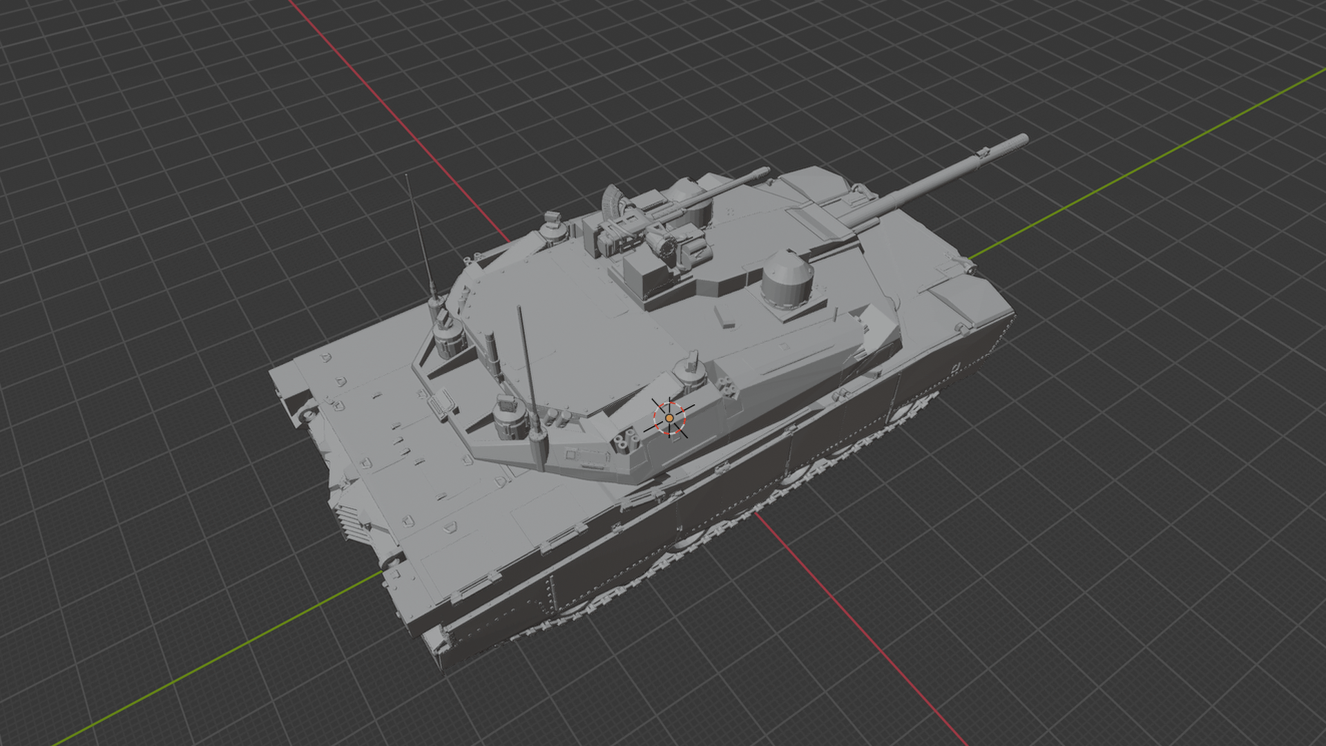 AbramsX Main Battle Tank STL 3D Print Model