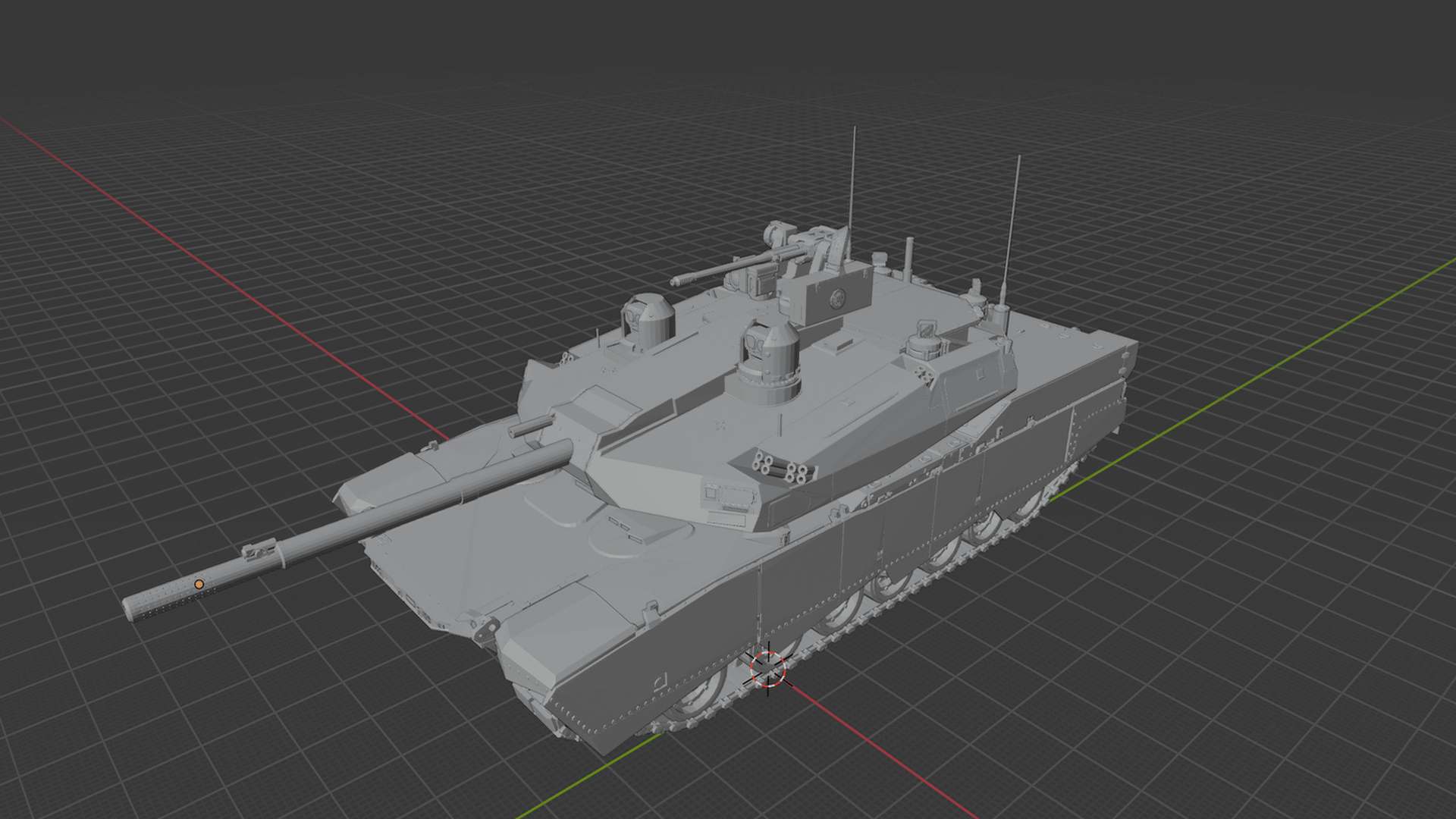 AbramsX Main Battle Tank STL 3D Print Model