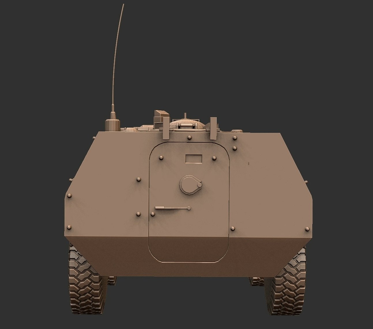 Iveco Puma 6x6 Armored Personnel Carrier STL 3D Print Model