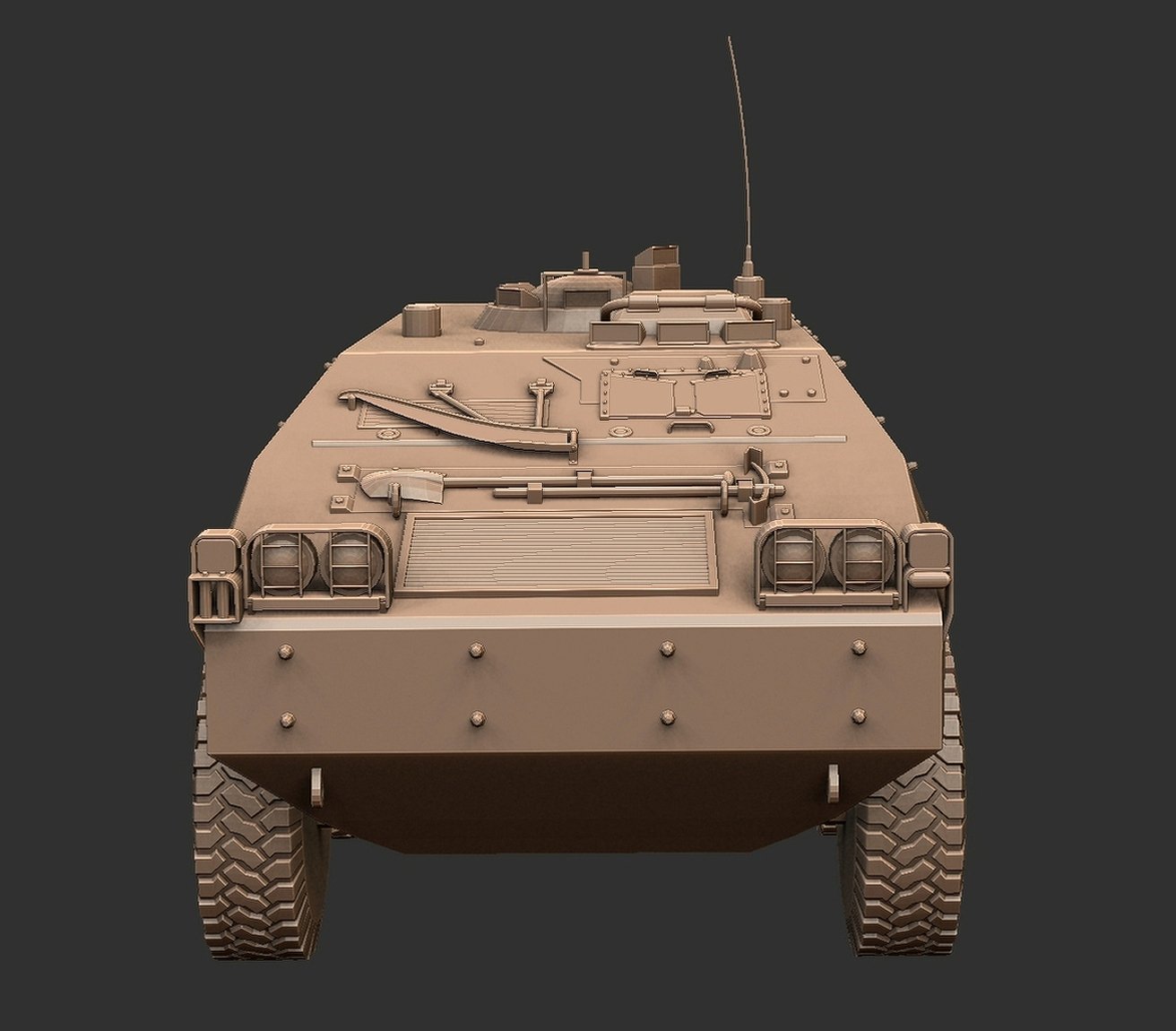 Iveco Puma 6x6 Armored Personnel Carrier STL 3D Print Model