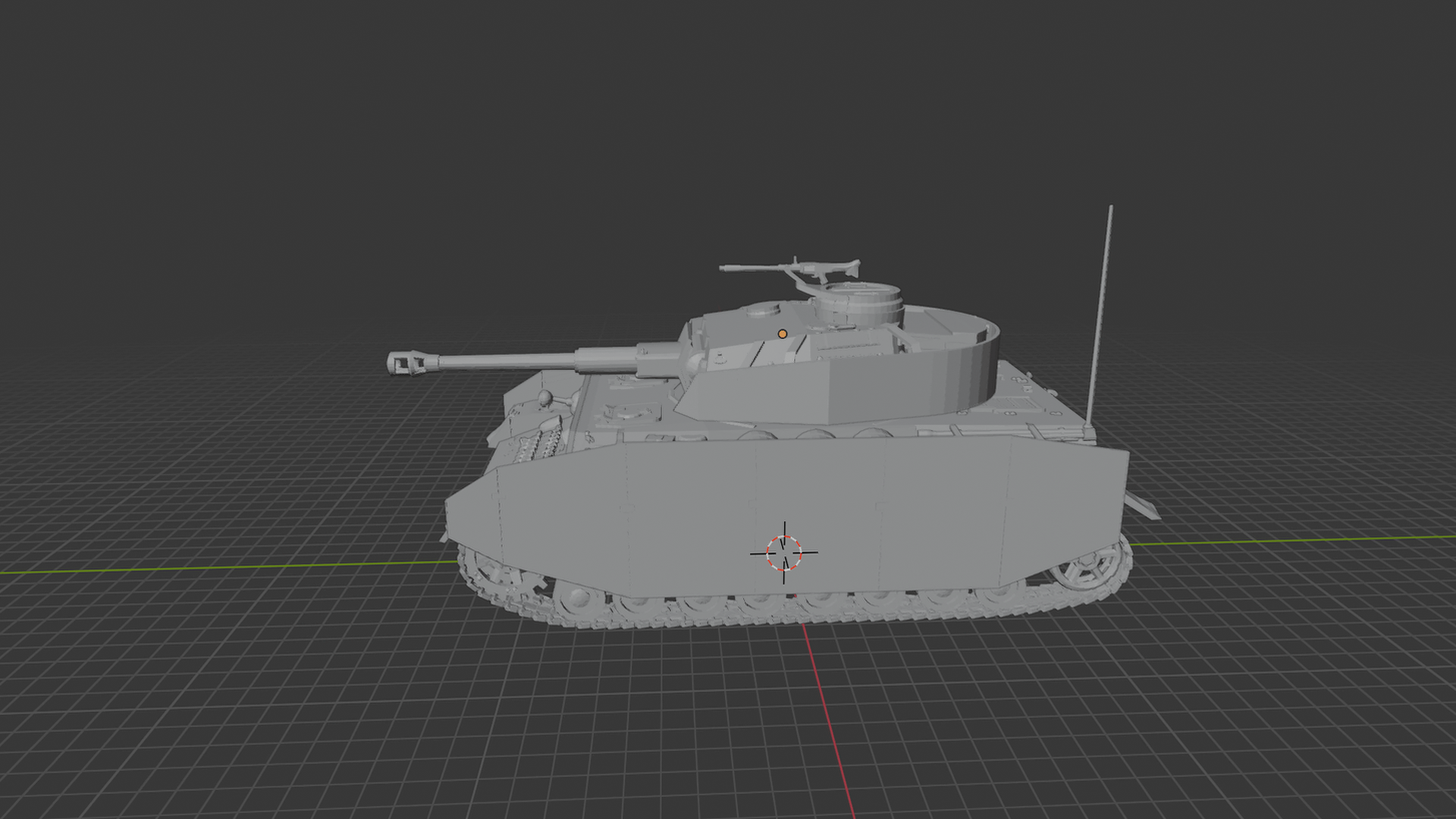 Panzer IV Medium Tank STL 3D Print Model