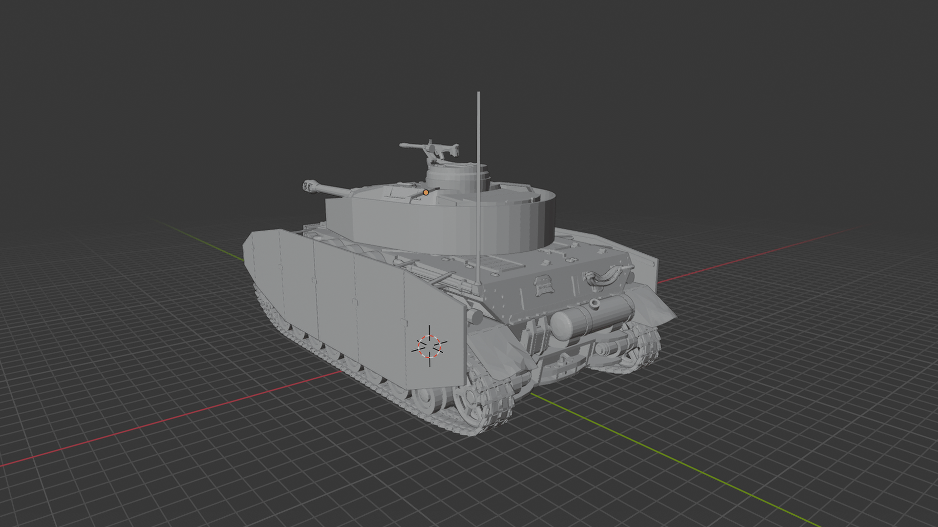 Panzer IV Medium Tank STL 3D Print Model