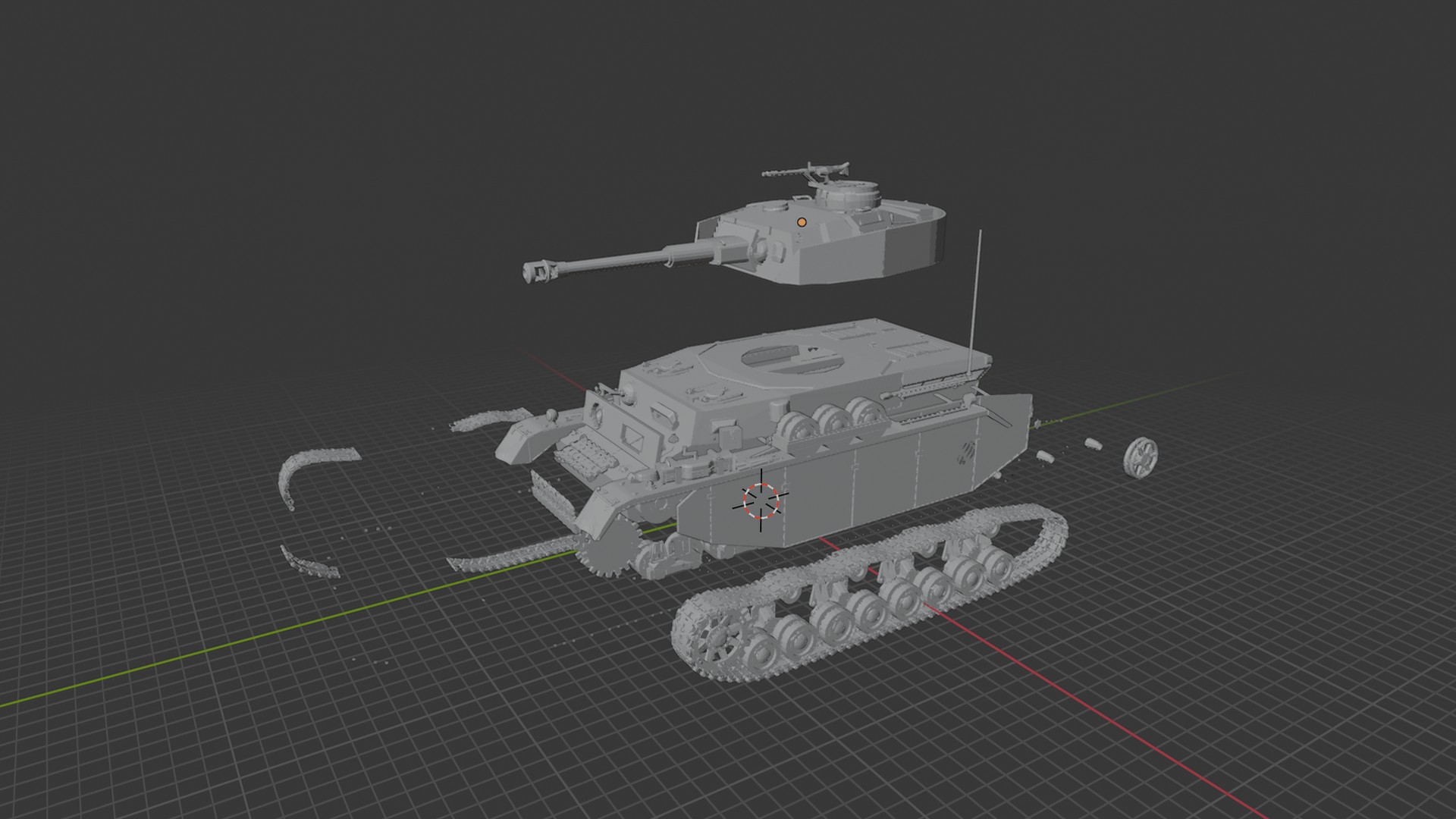 Panzer IV Medium Tank STL 3D Print Model
