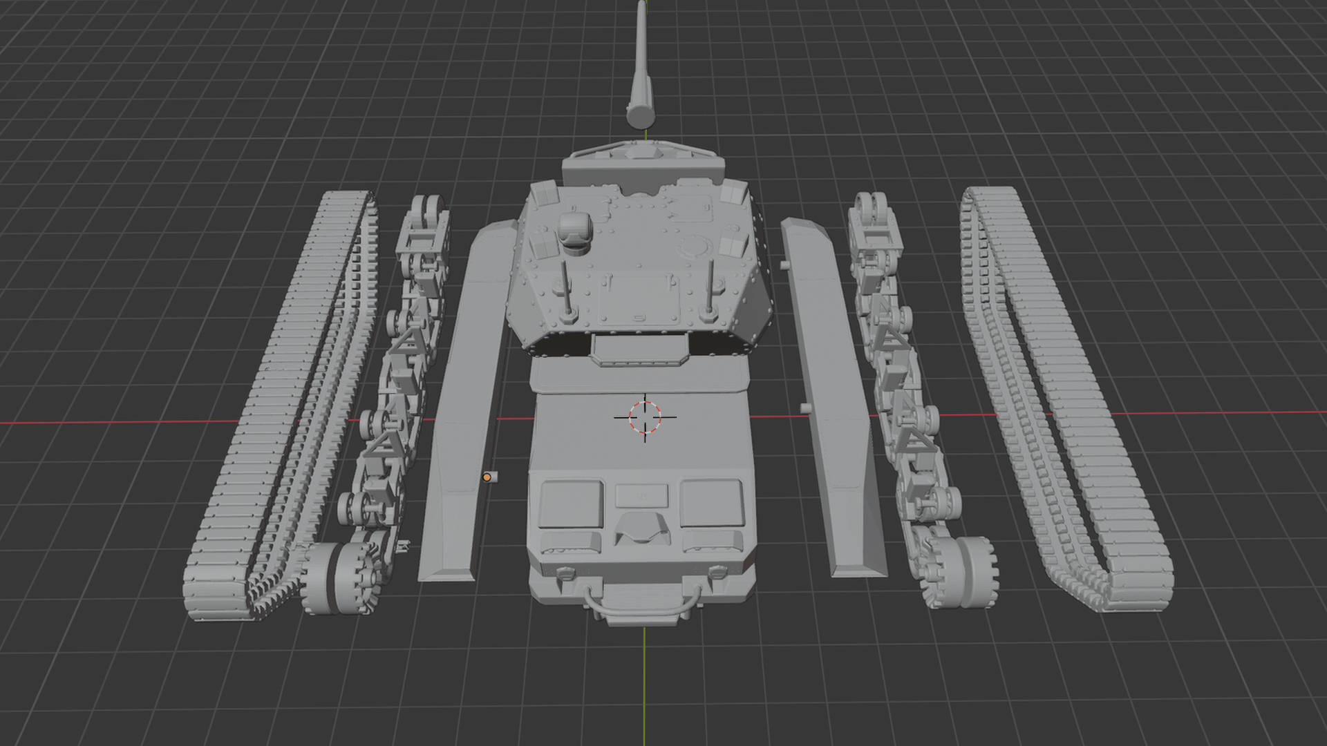 Ripsaw M5 Unmanned Combat Vehicle STL 3D Print Model