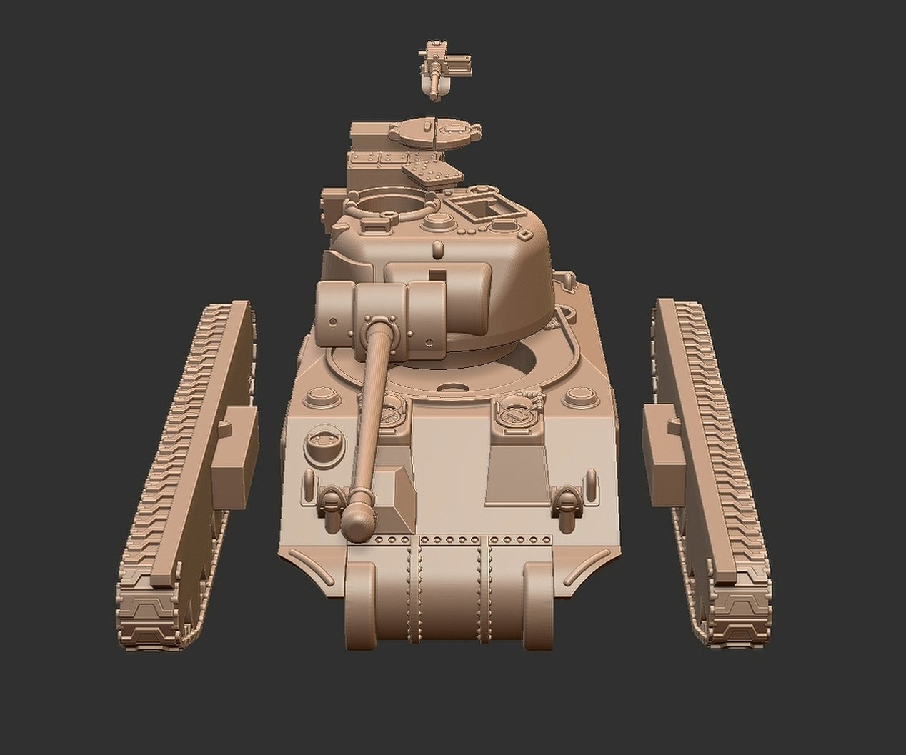 Sherman Firefly Tank STL 3D Print Model