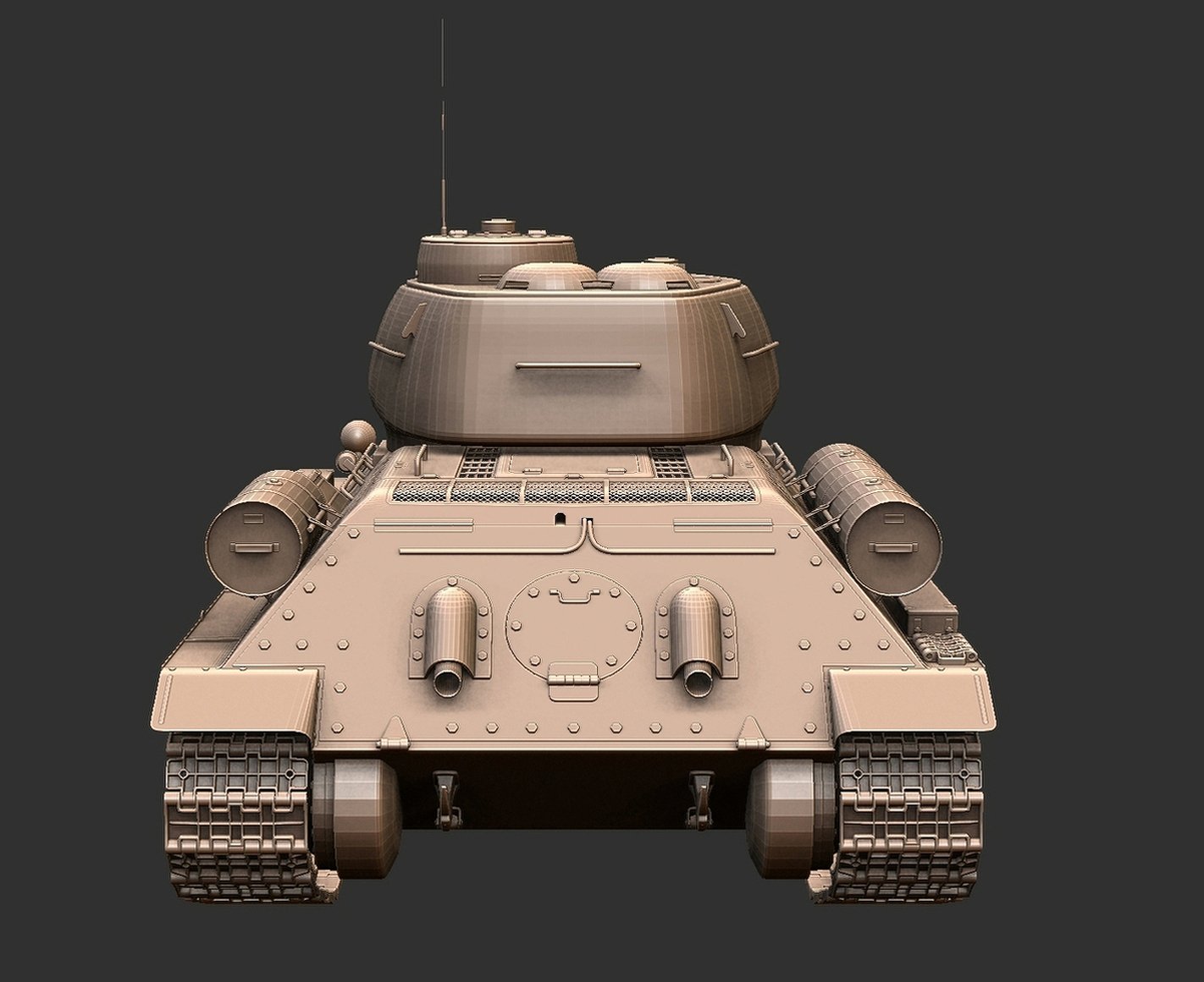 T-34-85 Medium Tank STL 3D Print Model