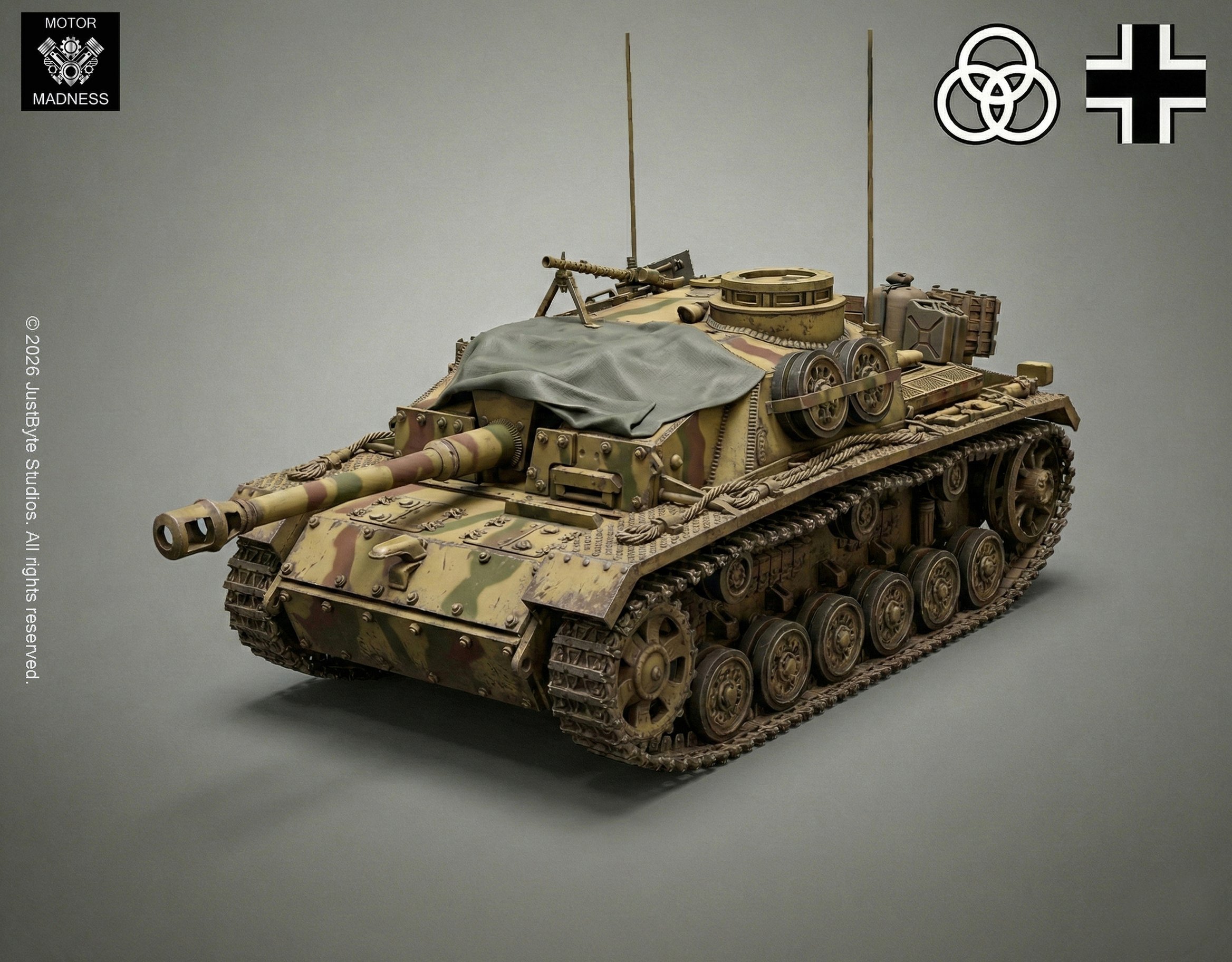 StuG III Ausf. G STL 3D Print Model