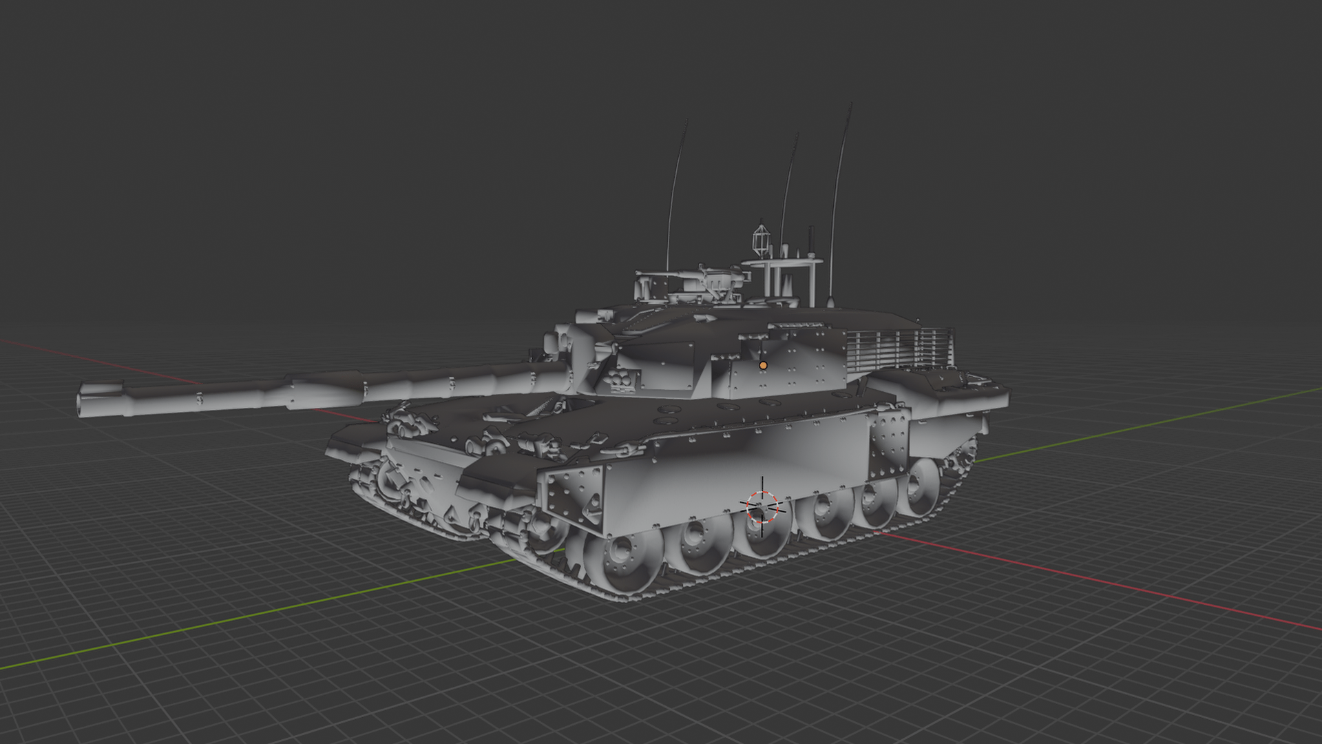Challenger 2 Main Battle Tank STL 3D Print Model