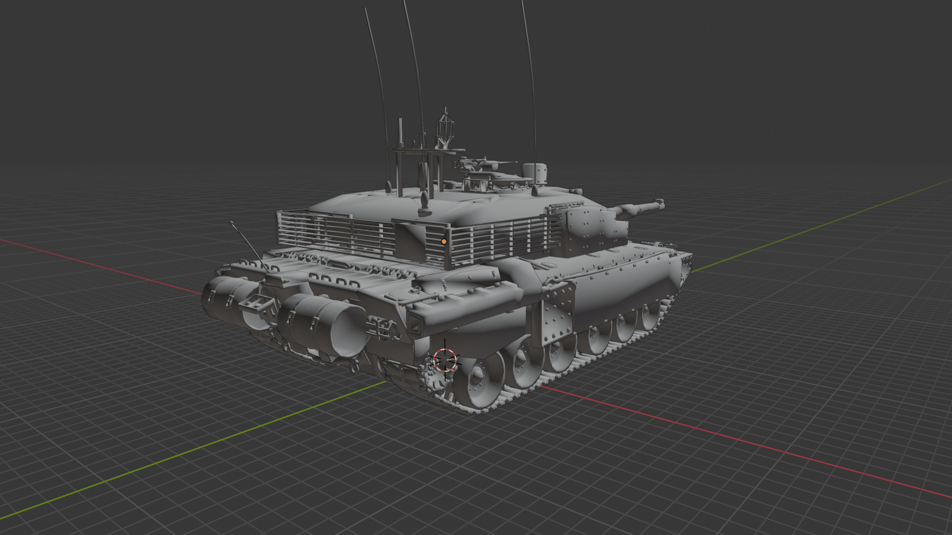Challenger 2 Main Battle Tank STL 3D Print Model