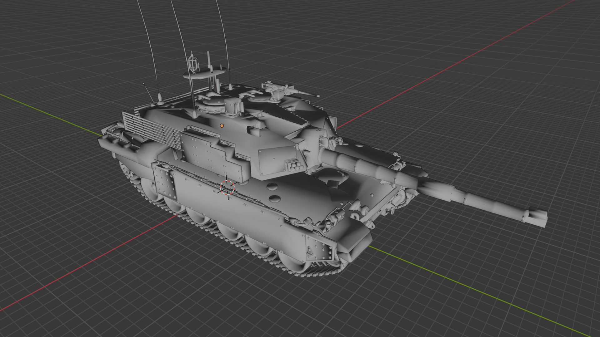 Challenger 2 Main Battle Tank STL 3D Print Model