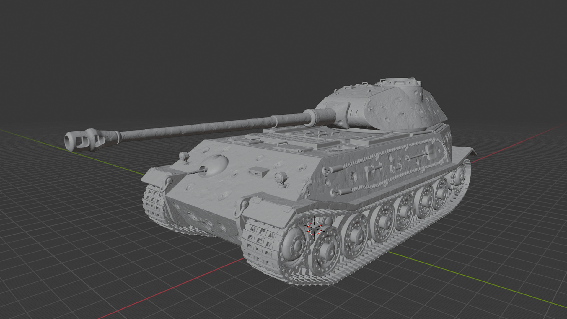 Porsche VK 45.02 (P) Heavy Tank STL 3D Print Model