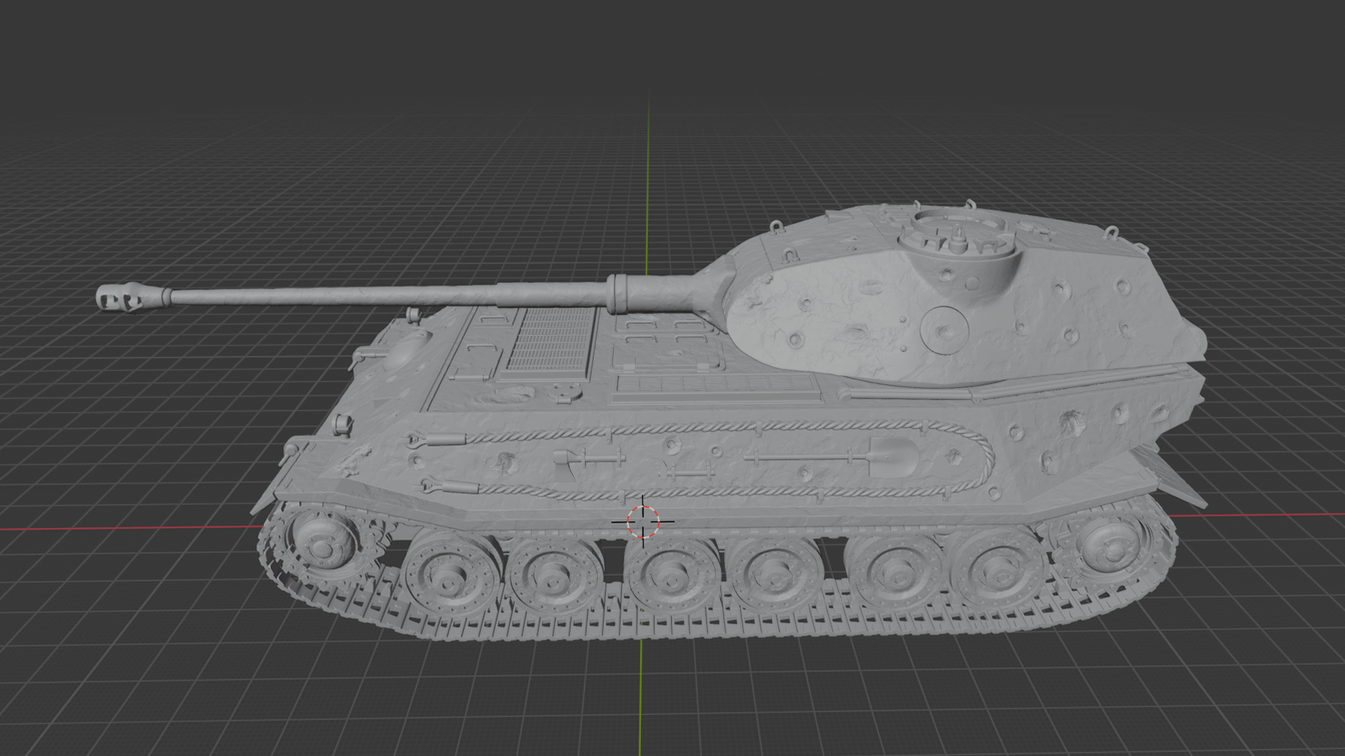Porsche VK 45.02 (P) Heavy Tank STL 3D Print Model