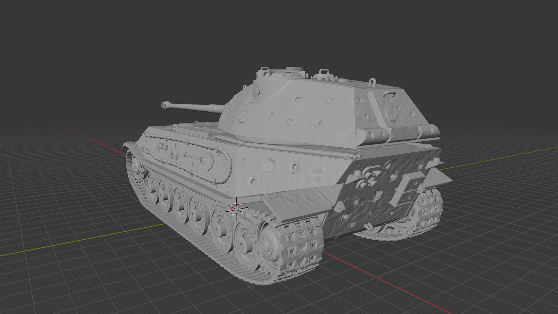Porsche VK 45.02 (P) Heavy Tank STL 3D Print Model