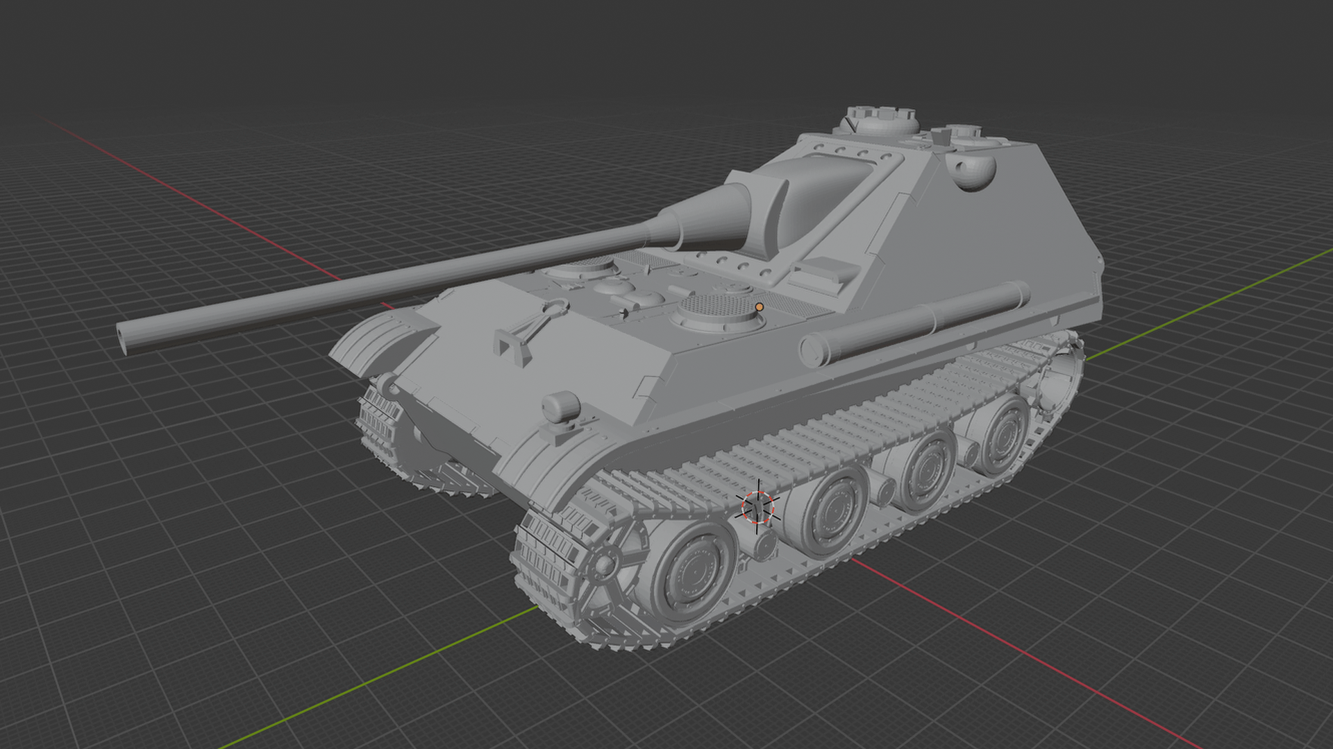 Jagdpanther II Tank Destroyer STL 3D Print Model