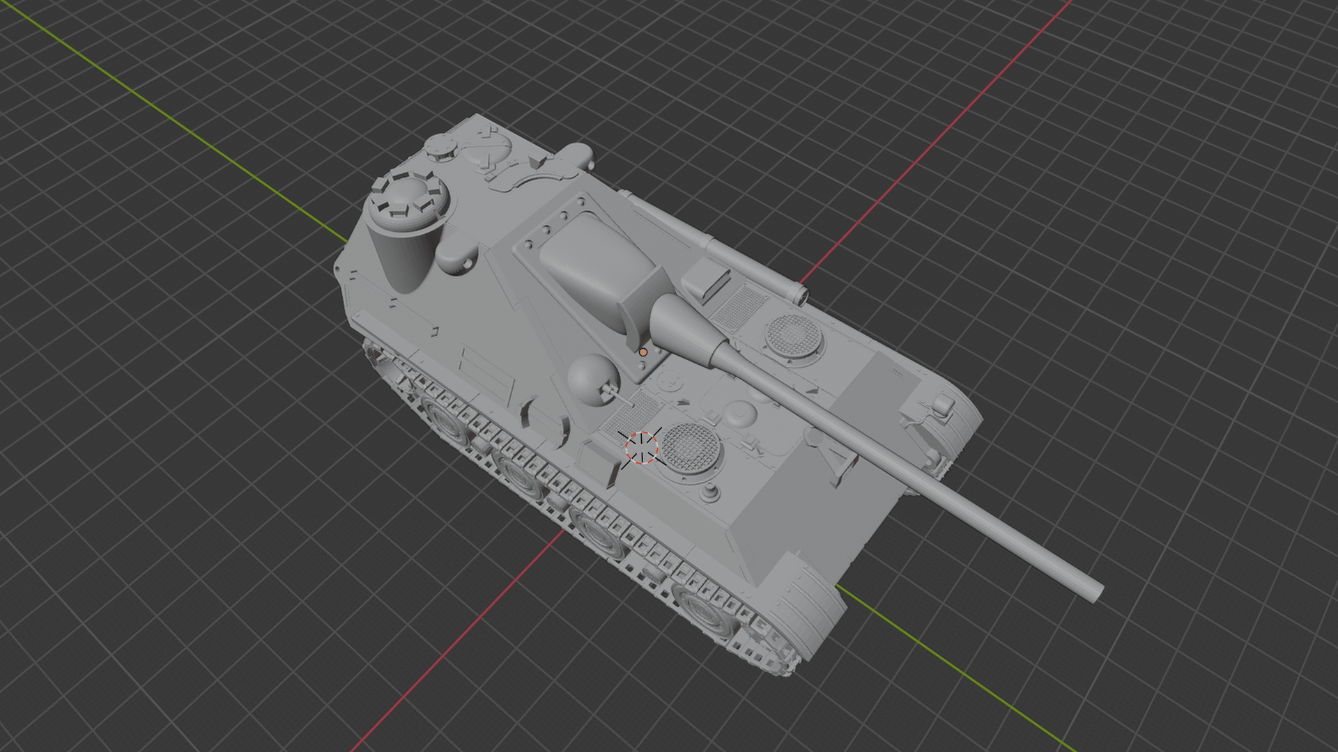 Jagdpanther II Tank Destroyer STL 3D Print Model