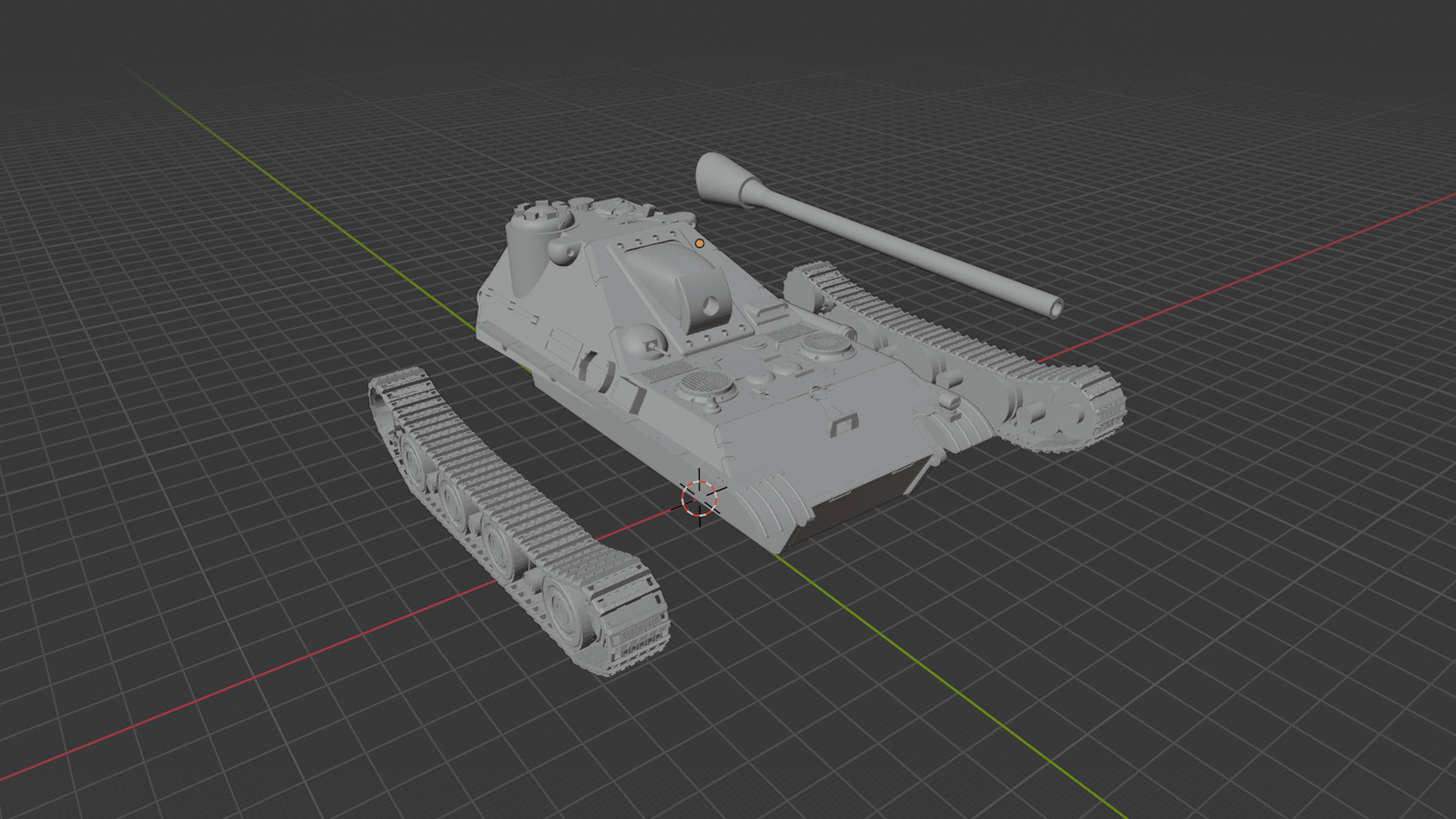 Jagdpanther II Tank Destroyer STL 3D Print Model
