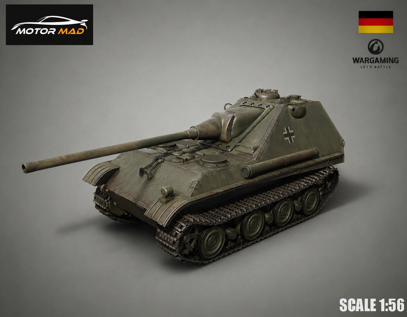Jagdpanther II Tank Destroyer STL 3D Print Model