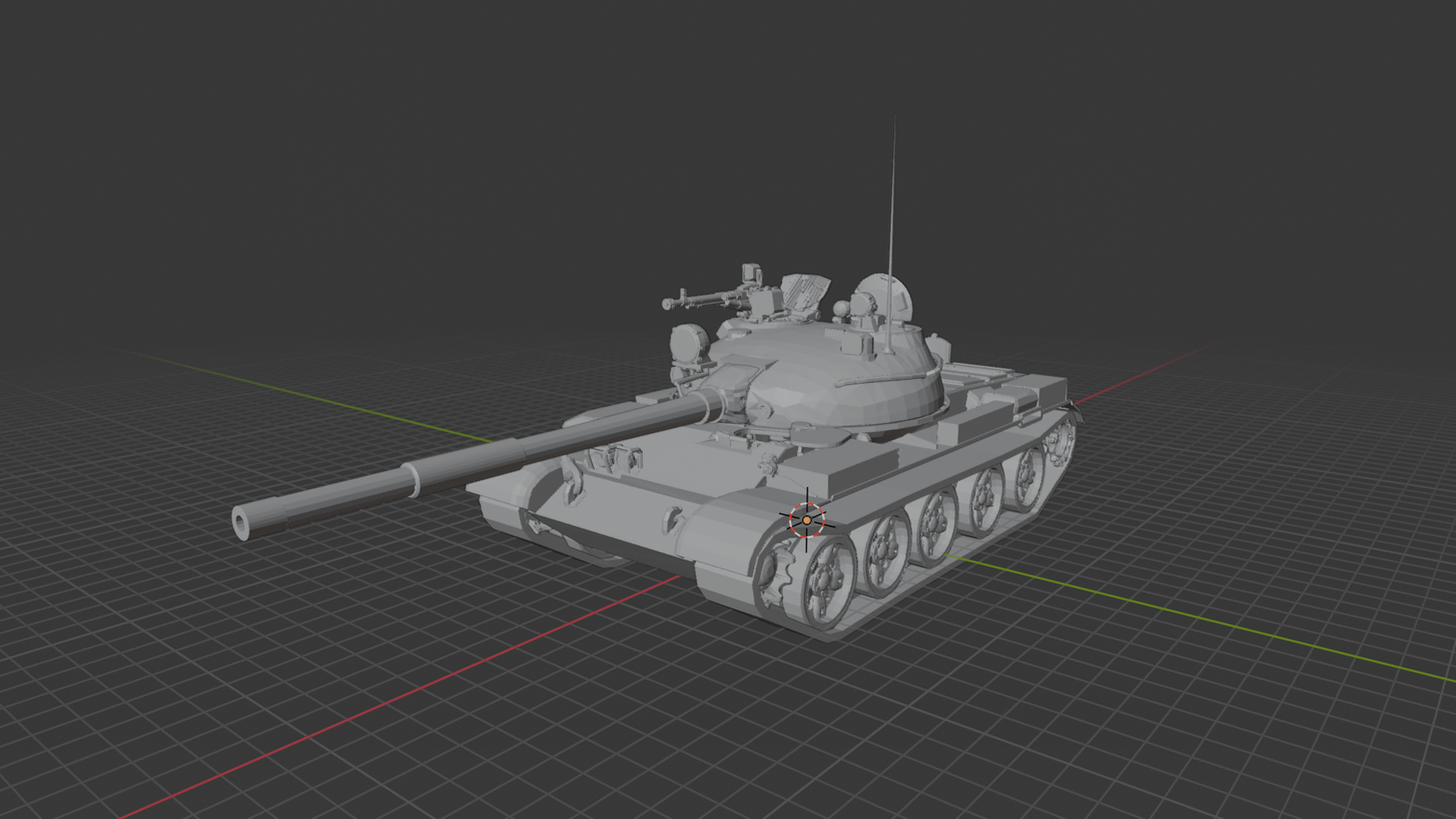 T-62A Main Battle Tank STL 3D Print Model