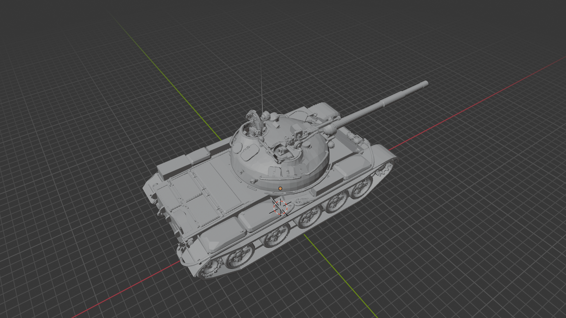 T-62A Main Battle Tank STL 3D Print Model