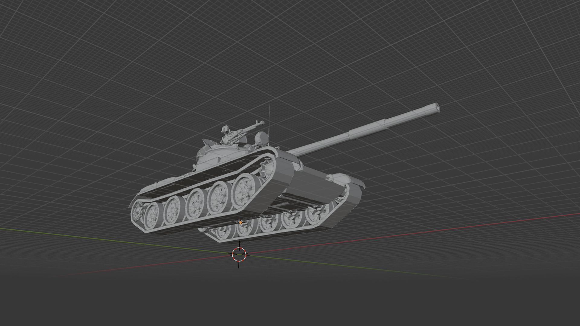 T-62A Main Battle Tank STL 3D Print Model