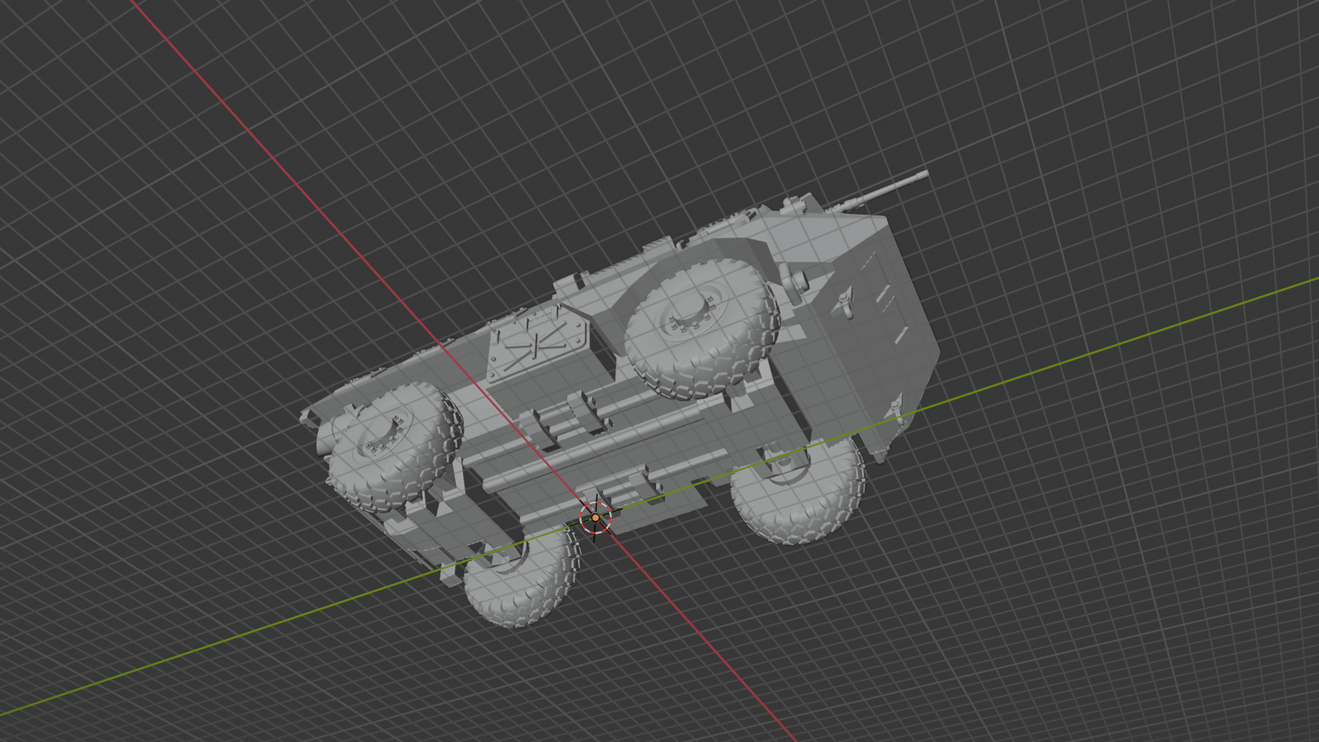 Renault VAB 4x4 APC with Machine Gun STL 3D Print Model