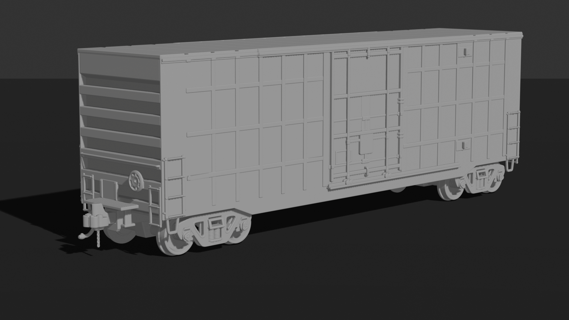 Railroad Boxcar STL 3D Print Model