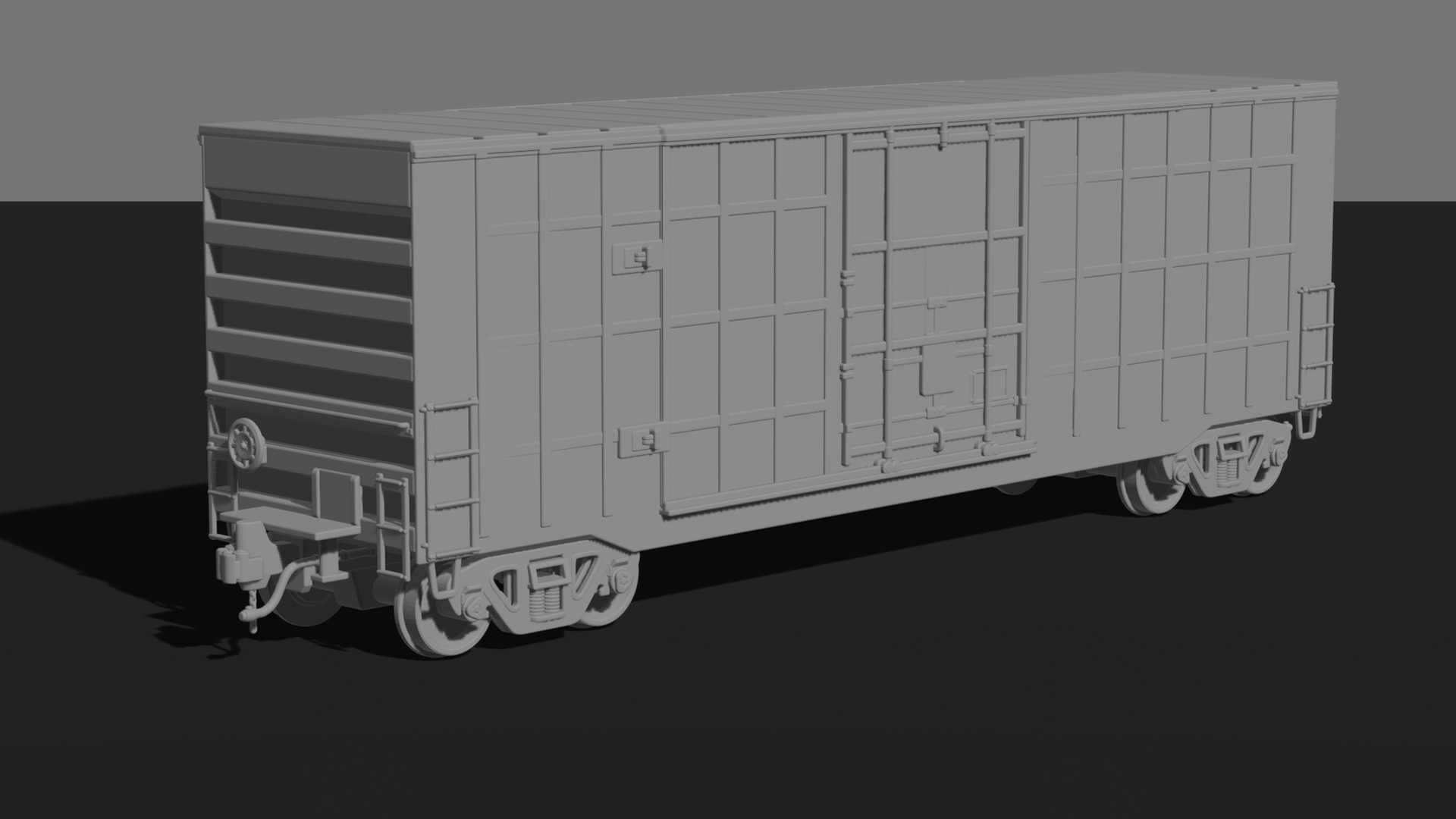 Railroad Boxcar STL 3D Print Model
