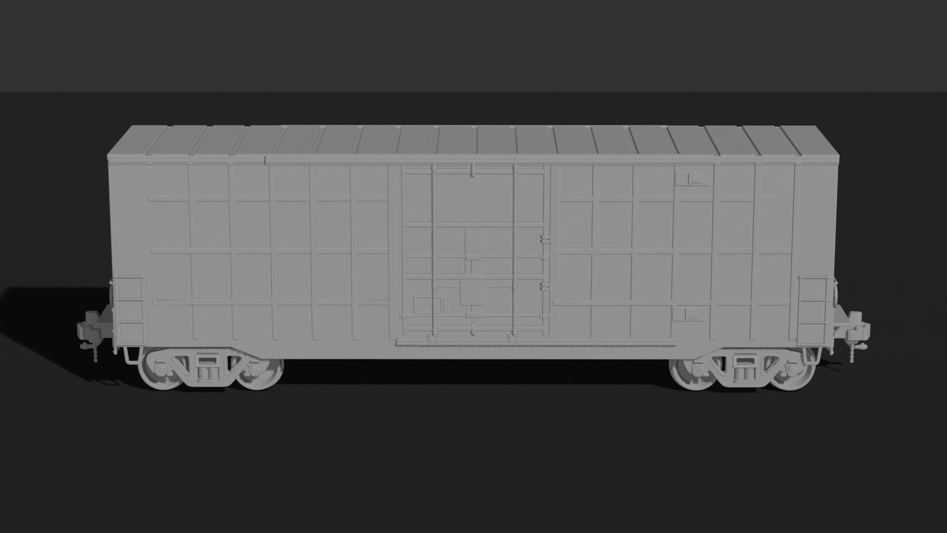 Railroad Boxcar STL 3D Print Model