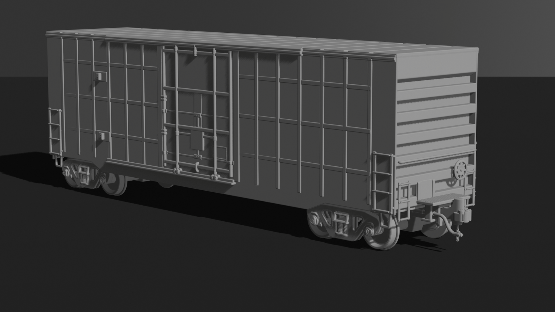 Railroad Boxcar STL 3D Print Model