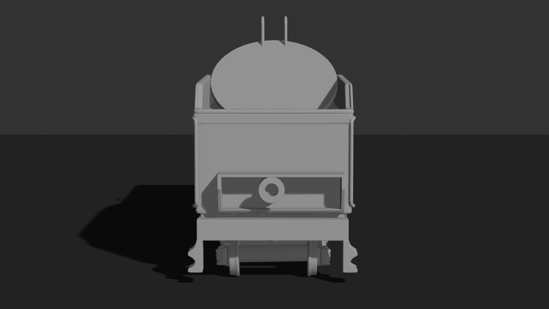 Steam Train Coal Tender Car 1618 STL 3D Print Model