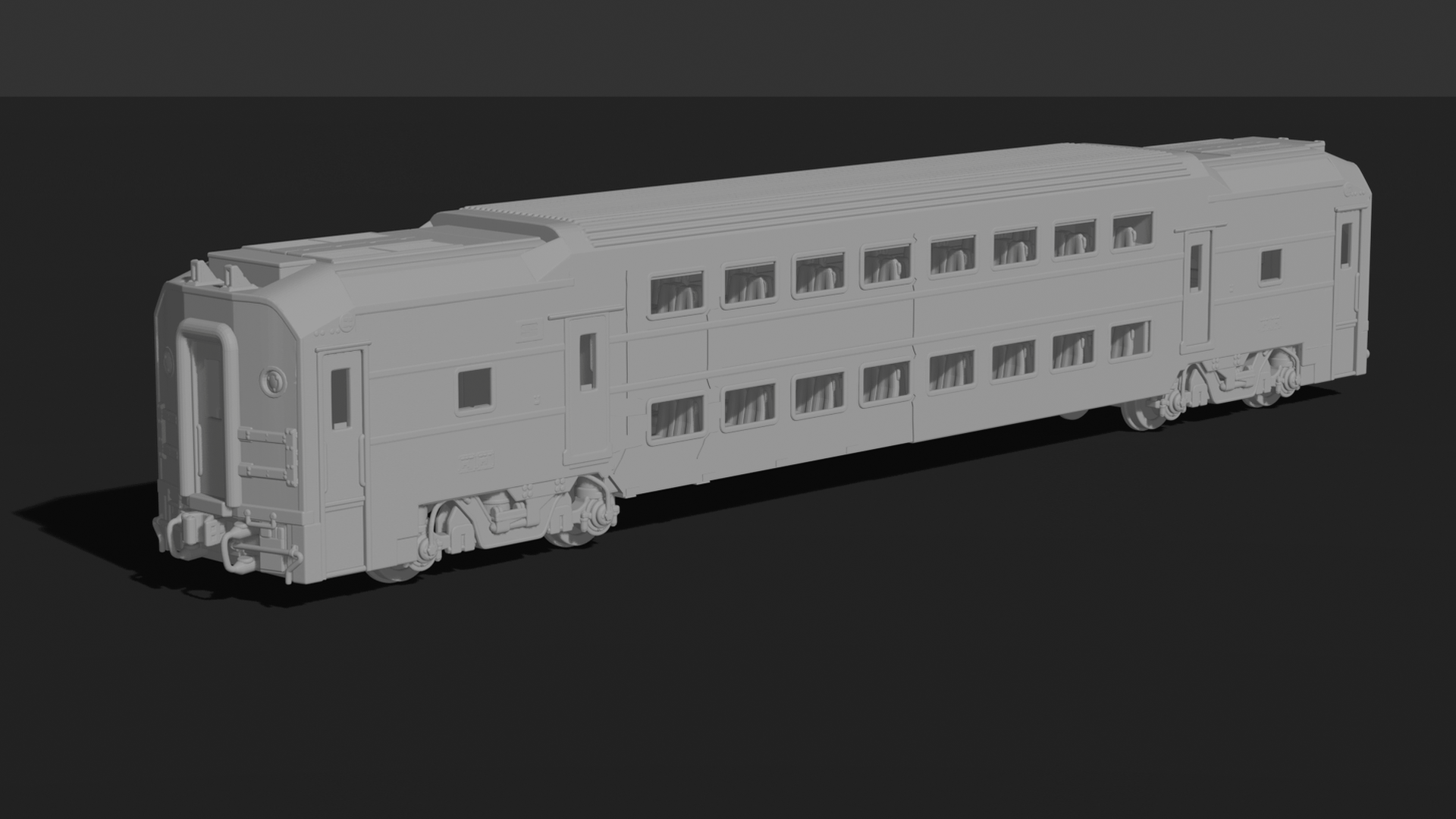Bombardier BiLevel Coach STL 3D Print Model