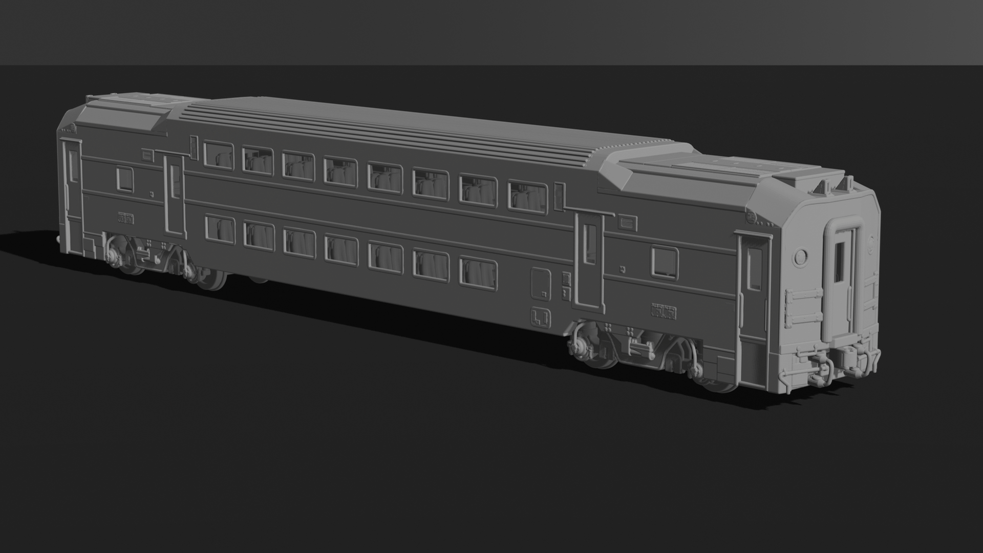 Bombardier BiLevel Coach STL 3D Print Model