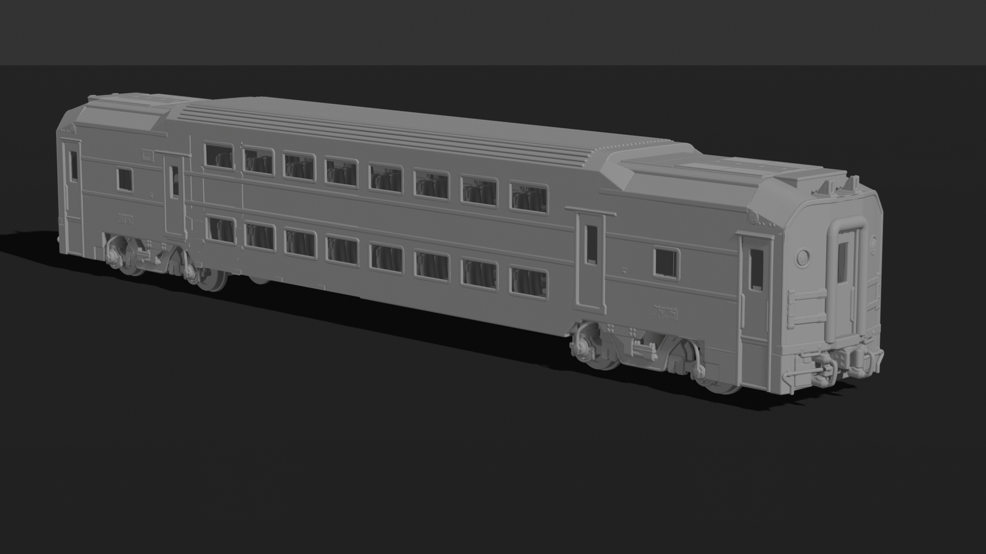 Bombardier BiLevel Coach STL 3D Print Model